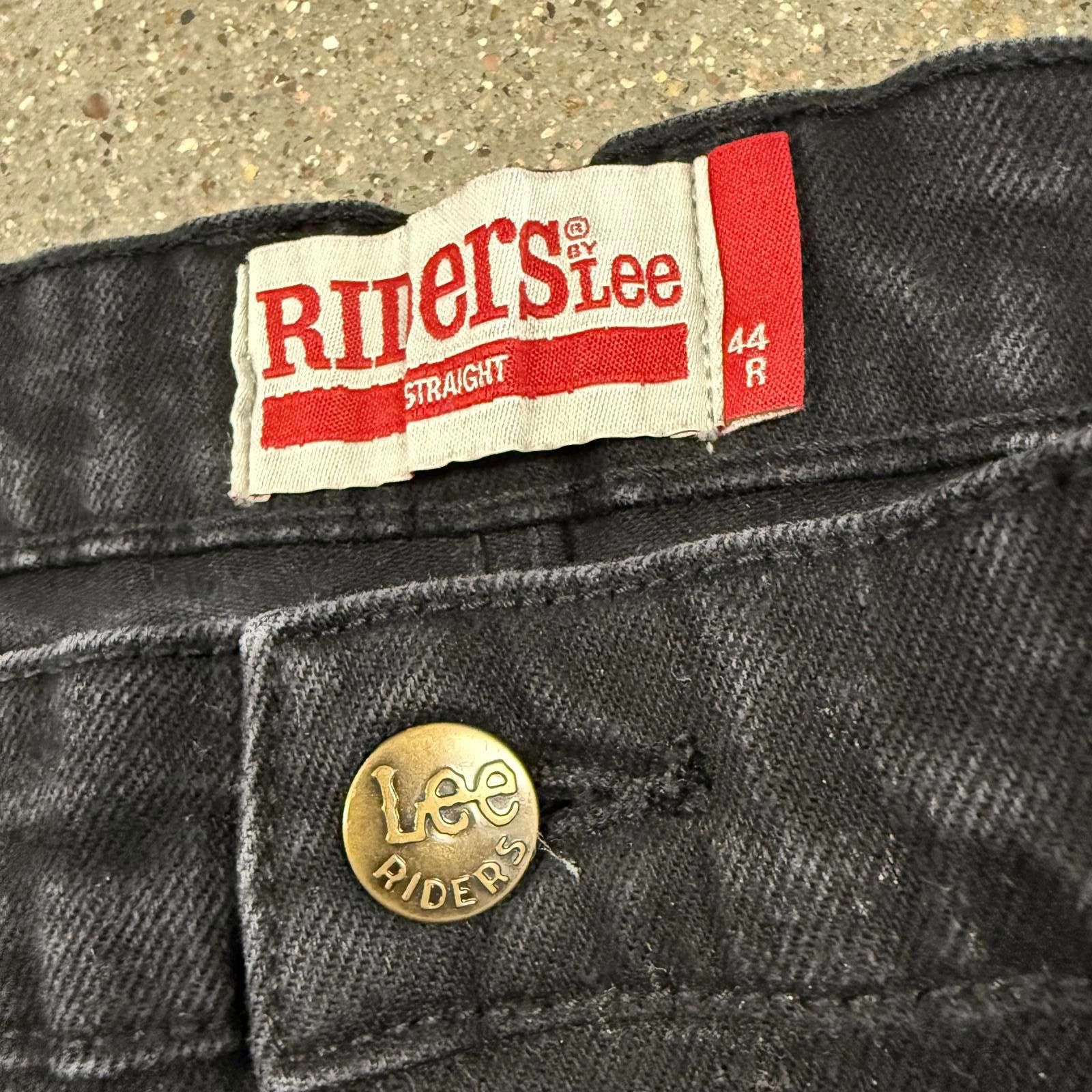Designer Riders by LEE Black Denim Jeans 44 R Straight Cut Size US 44 / EU 60 - 8 Thumbnail