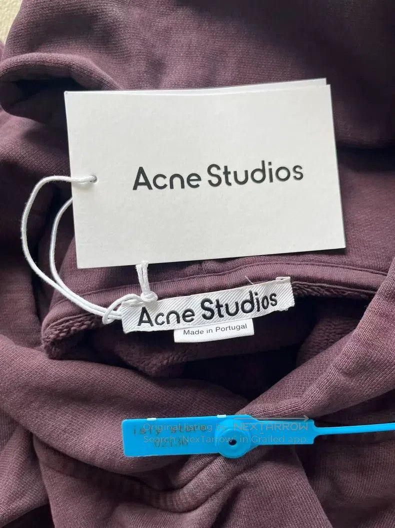Acne Studios Acne Studios Logo embroidered hooded sweater, purple Size XXS / US 00 / IT 34 - 5 Thumbnail
