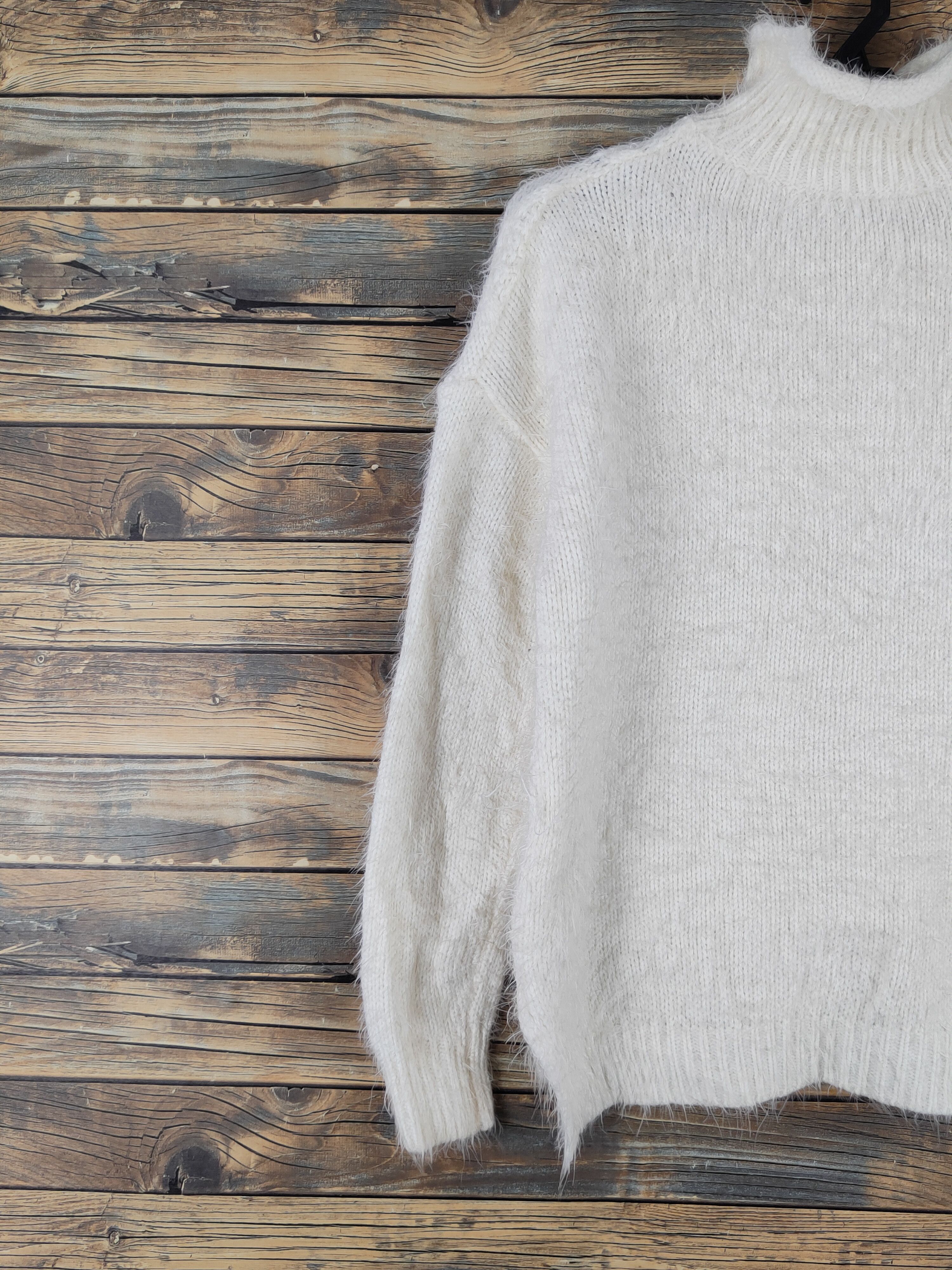 Japanese Brand Japanese Brand Ivory Shag Shaggy Fur Mohair Knitwear #W2141 Size M / US 6-8 / IT 42-44 - 8 Thumbnail
