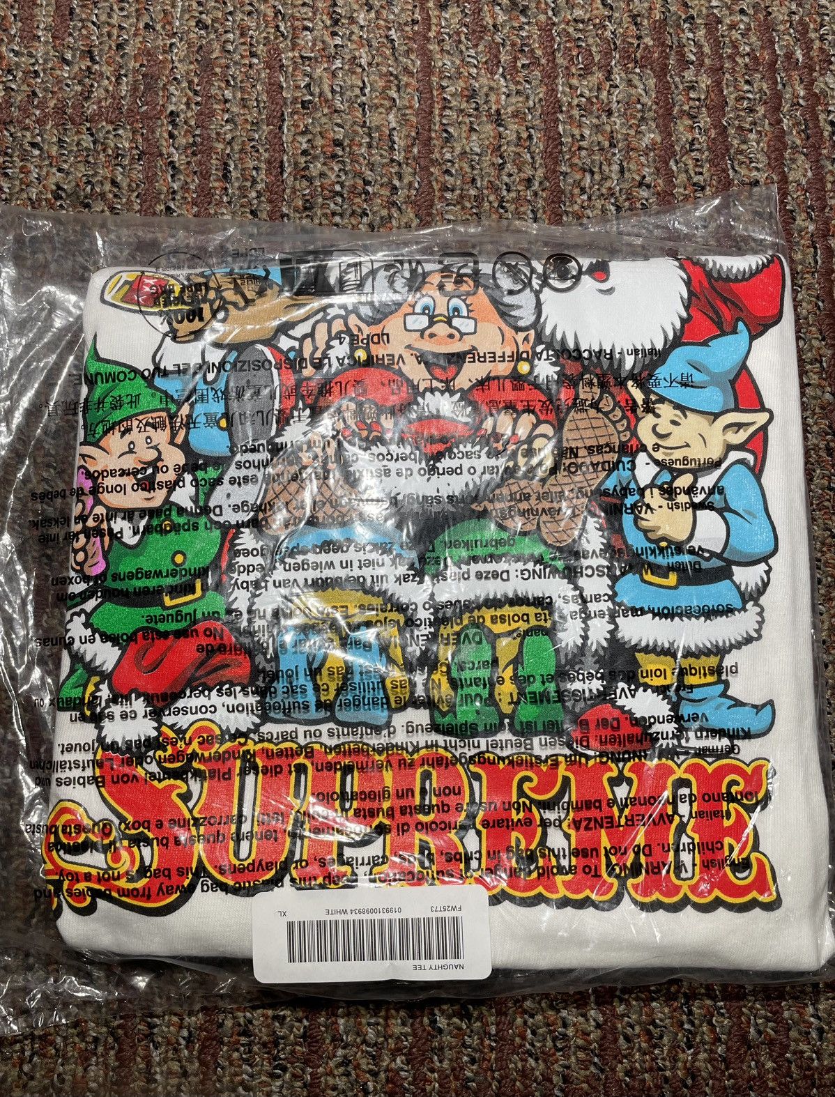Supreme Supreme Naughty Tee (X-Large) Size US XL / EU 56 / 4 - 2 Thumbnail