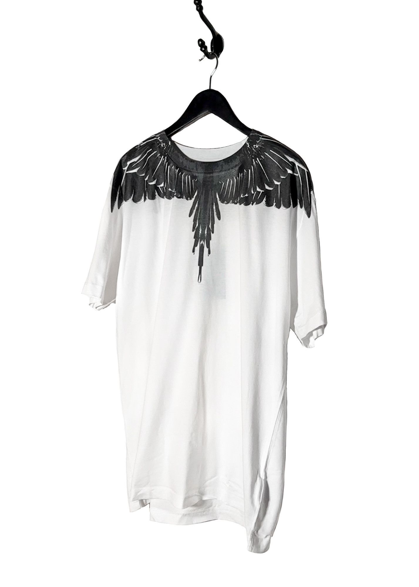 Marcelo Burlon Marcelo Burlon Black Wing Print White T-shirt Size US XXL / EU 58 / 5 - 2 Thumbnail