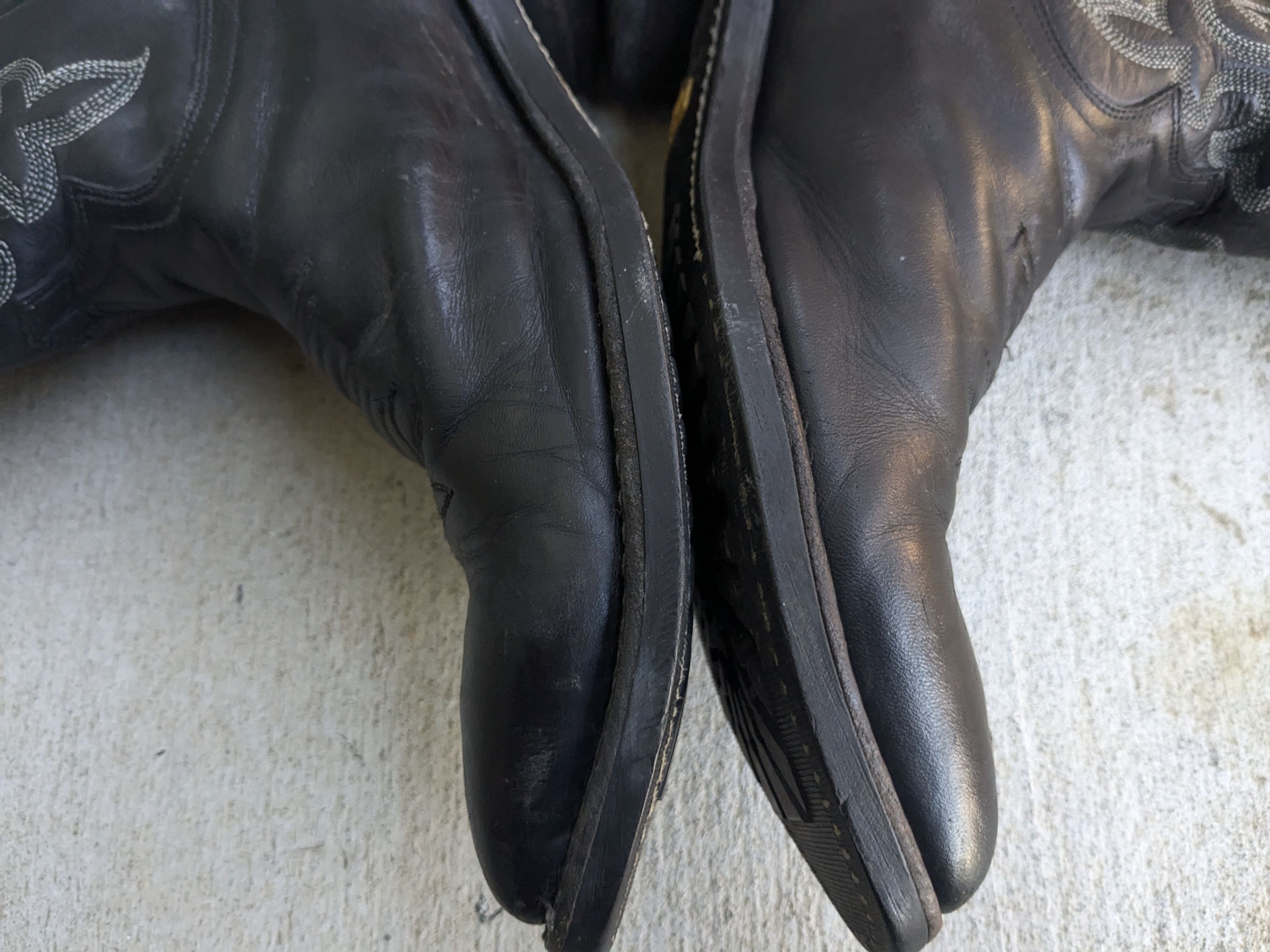 Justin Boots Justin Cowboy Boots Black 9 EE Leather USA Western Size US 9 / EU 42 - 12 Thumbnail