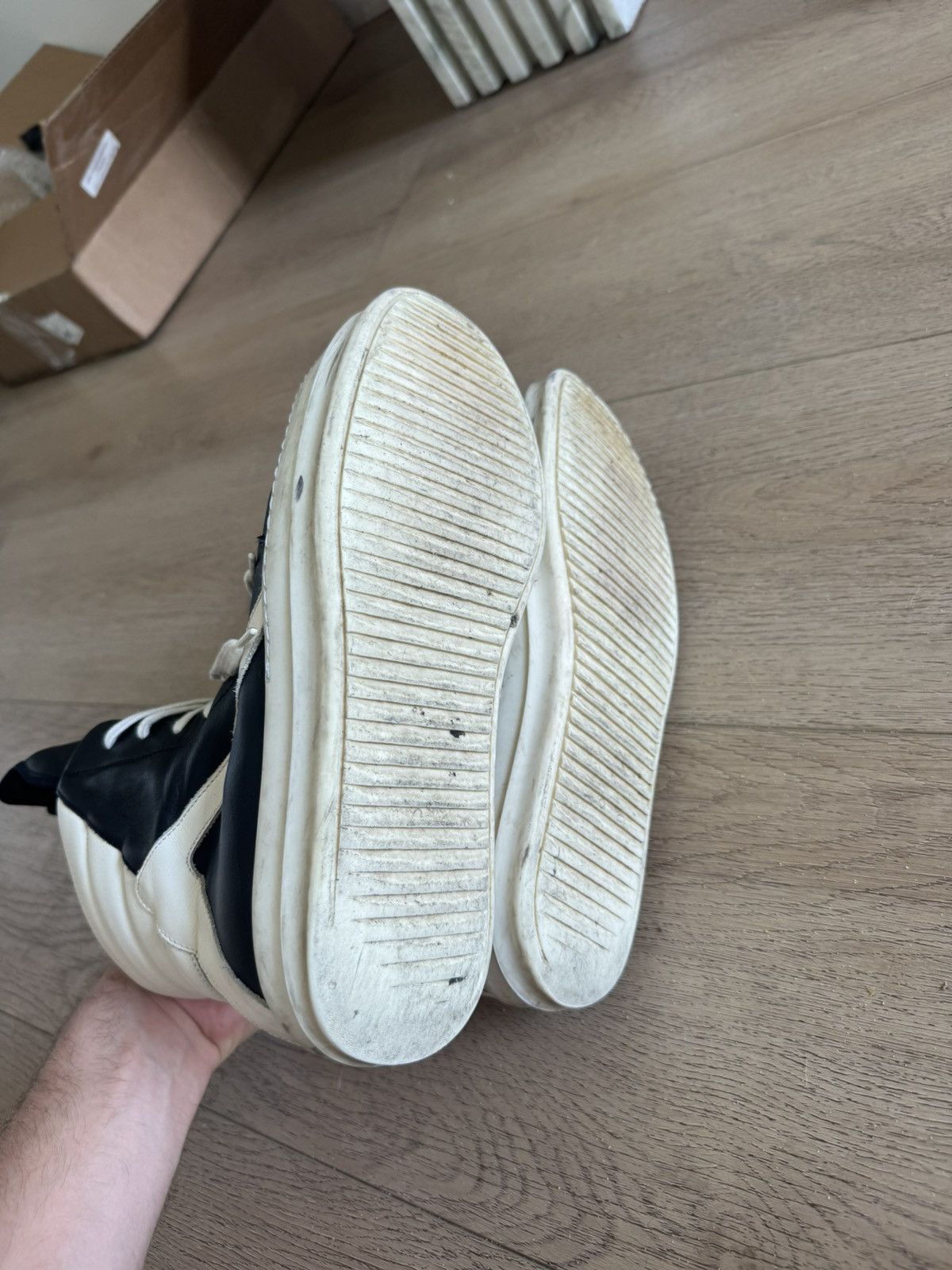 Rick Owens Geobaskets 43 Size US 10 / EU 43 - 9 Thumbnail