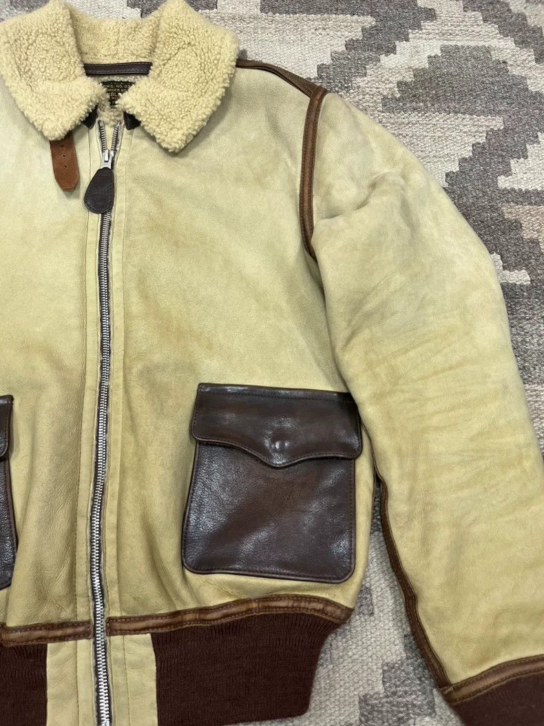 Other RRL Ralph Lauren Old A2 pilot fur integrated Size US XS / EU 42 / 0 - 3 Thumbnail