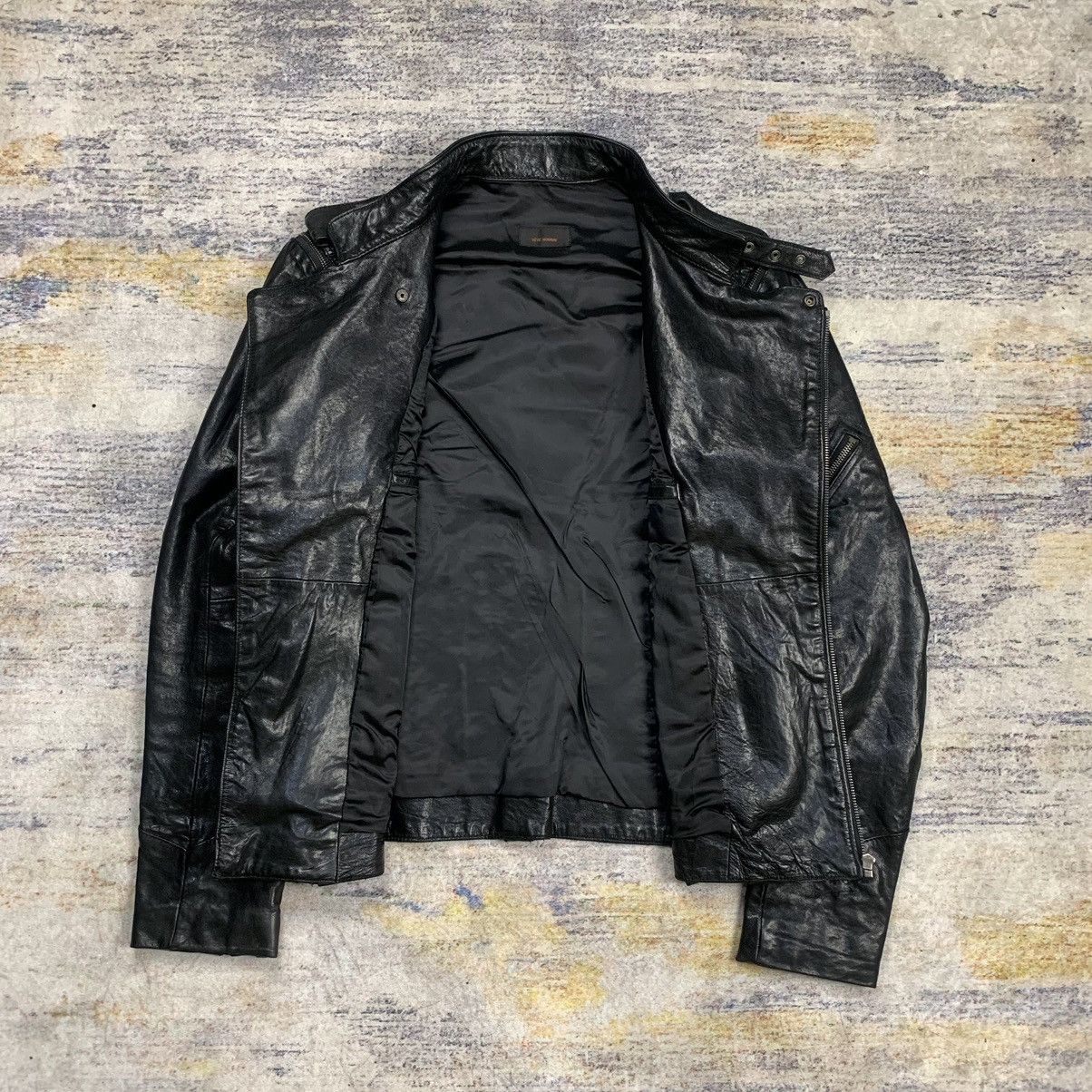 Issey Miyake × Tete Homme Tete homme bikers multi zipper leather jacket Size US L / EU 52-54 / 3 - 10 Thumbnail