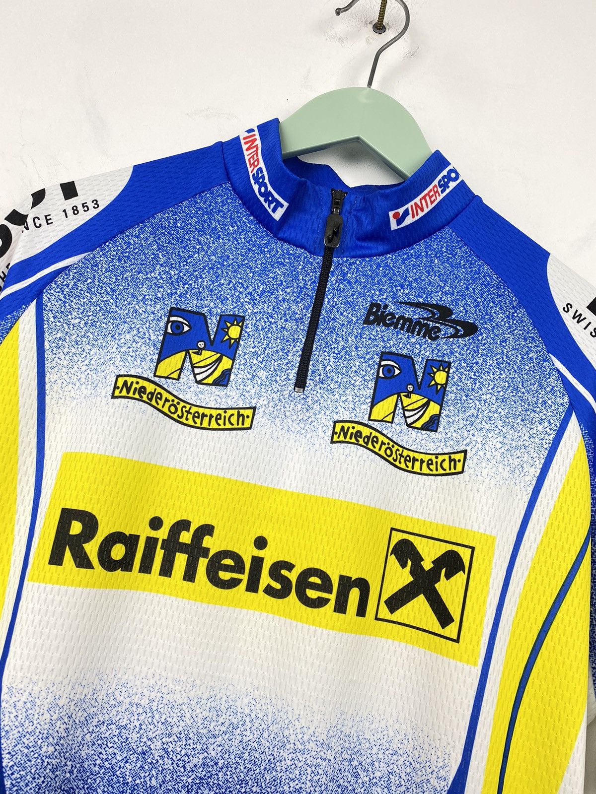Cycle Vintage Biemme Raiffeisen Tissot Cycling Jersey Shirt Rapha Size US XL / EU 56 / 4 - 2 Preview