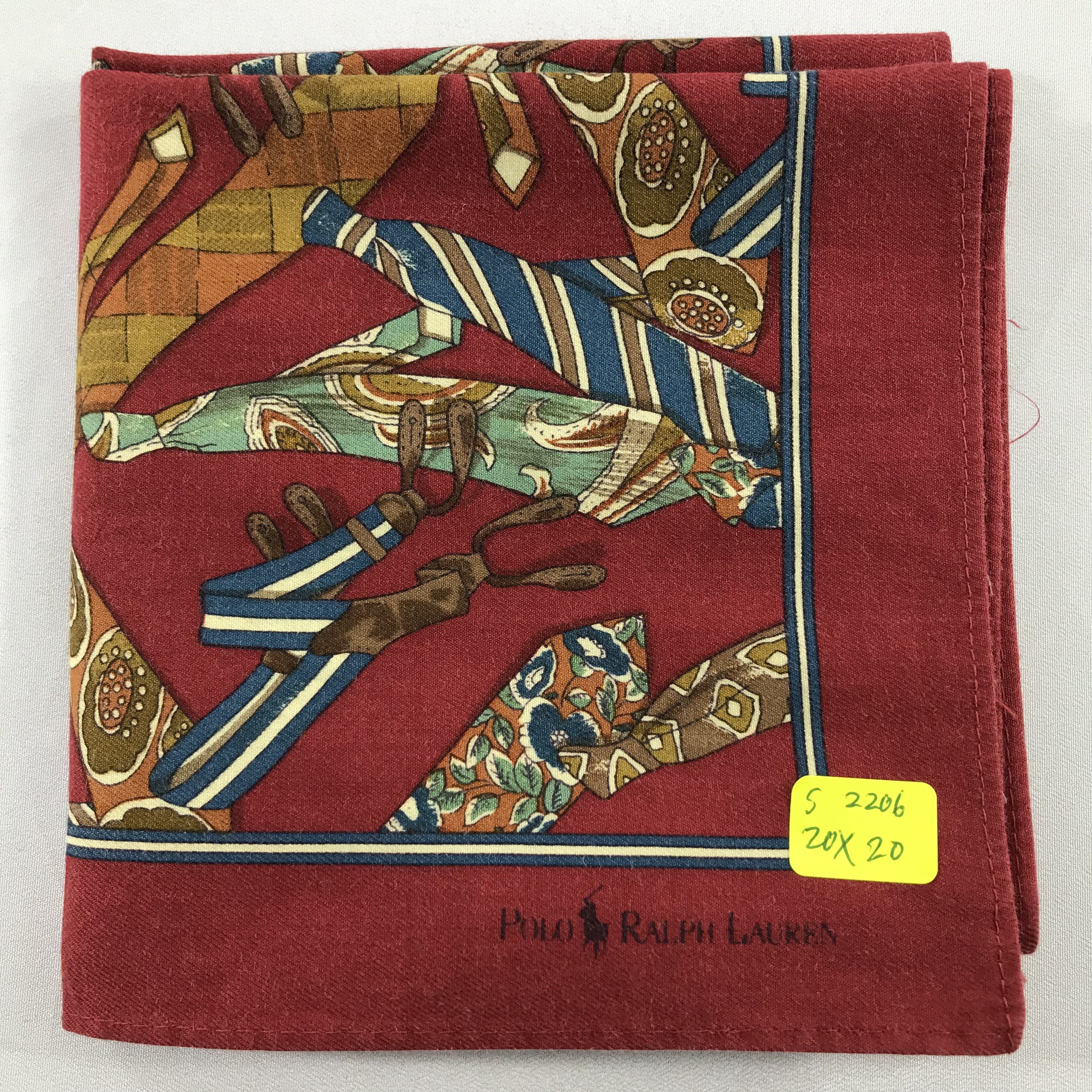 Polo Ralph Lauren × Vintage Polo Ralph Lauren Bandana / Handkerchief /Neckerchief -S2206 Size ONE SIZE - 5 Thumbnail