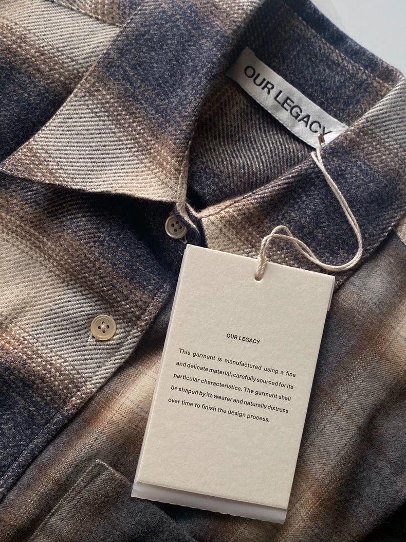 Our Legacy Our Legacy size32 Grain-cotton shirt with plaid Size S / US 4 / IT 40 - 4 Thumbnail