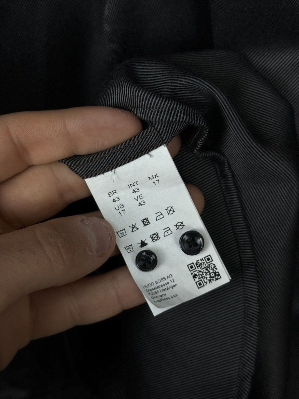 Hugo Boss Mens Vintage Hugo Boss luxury shirts button up grey Size US L / EU 52-54 / 3 - 7 Thumbnail