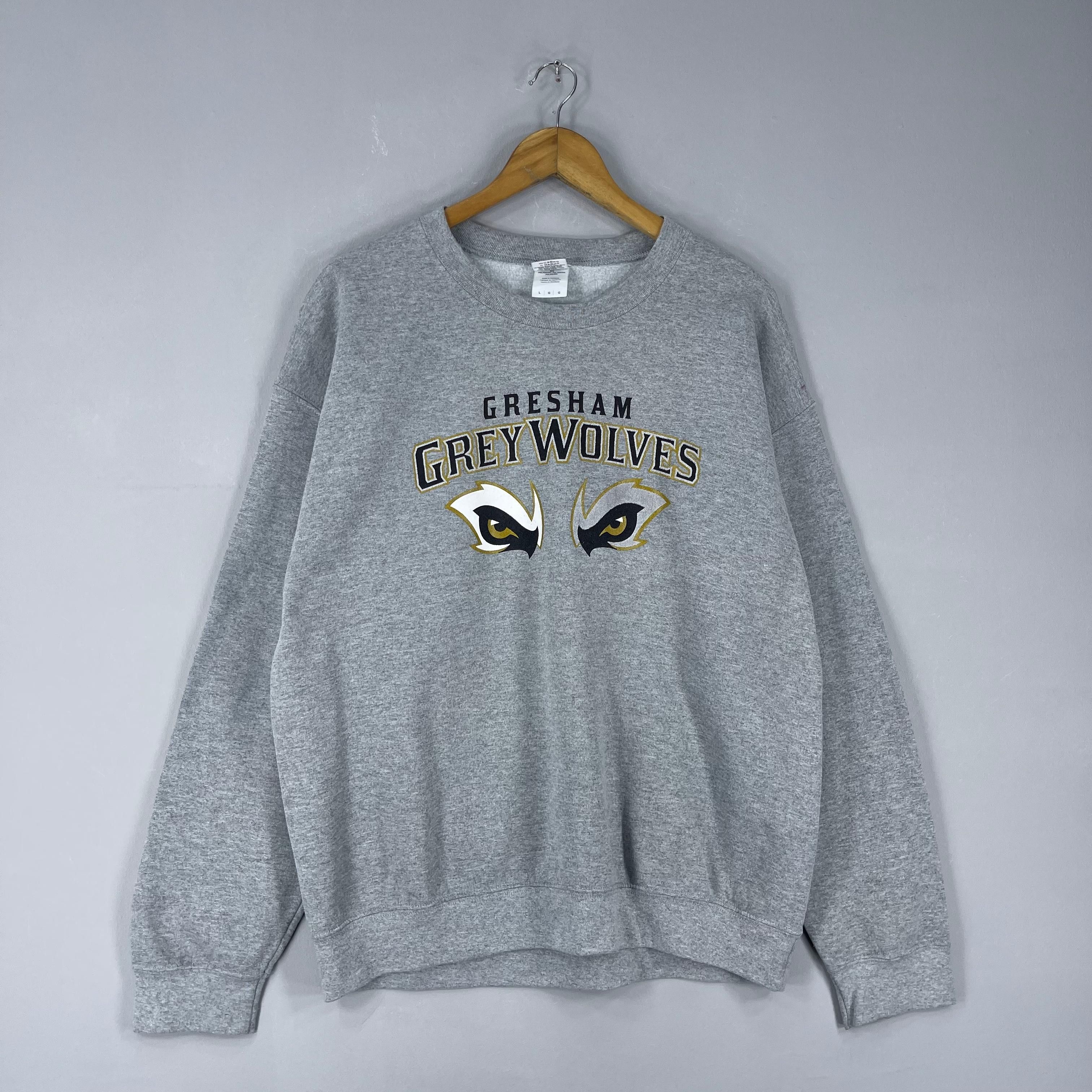 Vintage Vintage GRESHAM GREYWOLVES Baseball Sweatshirt Size US L / EU 52-54 / 3 - 3 Thumbnail