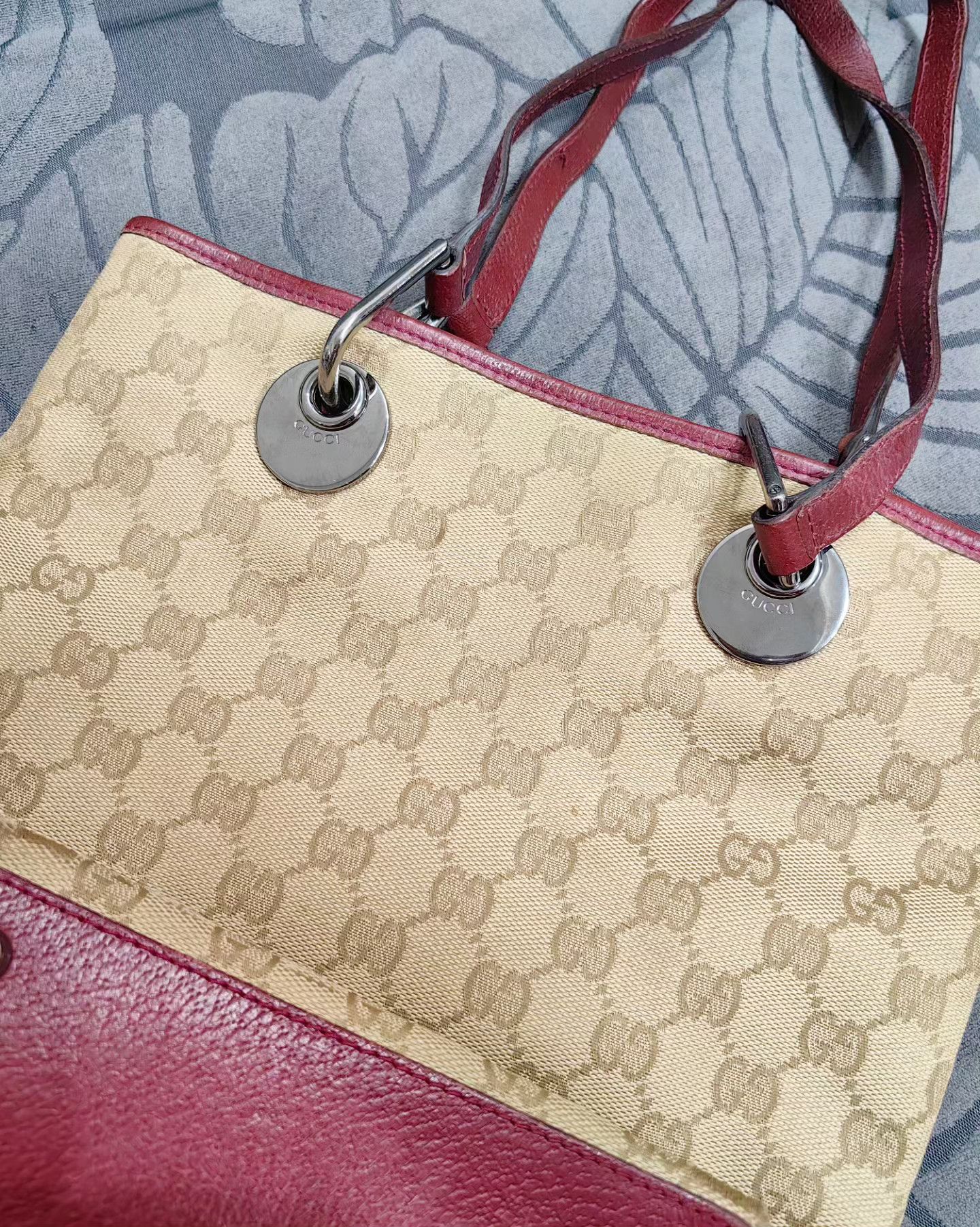 Gucci Gucci GG Canvas and leather eclipse Tote bag Size ONE SIZE - 2 Thumbnail