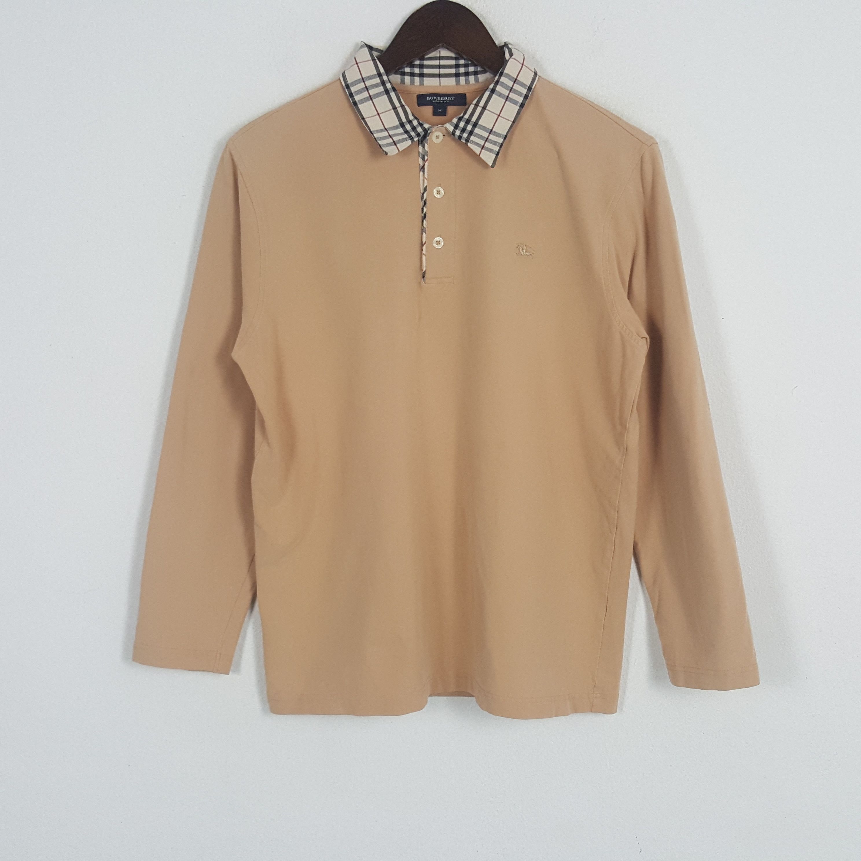 Burberry × Vintage Vintage Burberry London Nova Check Polos Shirt Size US M / EU 48-50 / 2 - 1 Thumbnail