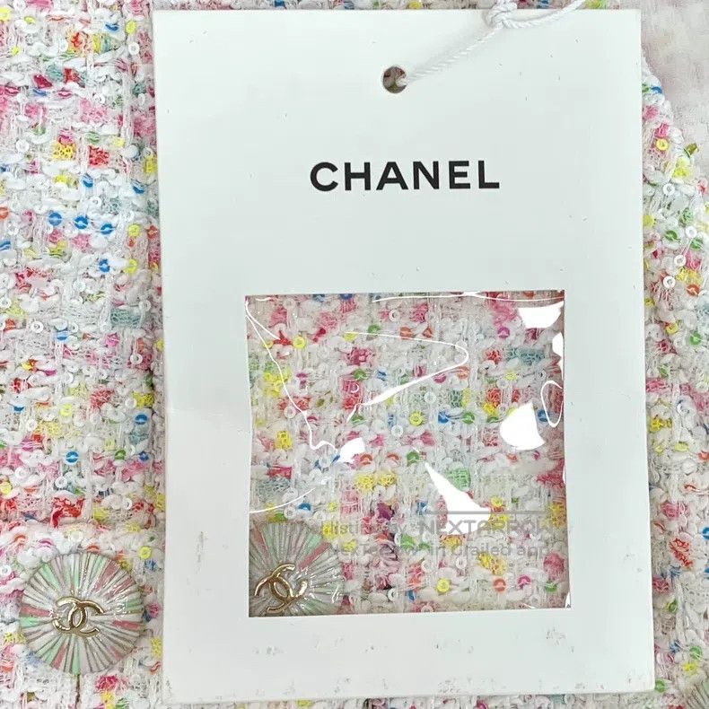 Chanel Chanel 25P light pink V-neck single-breasted long-sleeved Size XS / US 0-2 / IT 36-38 - 9 Thumbnail