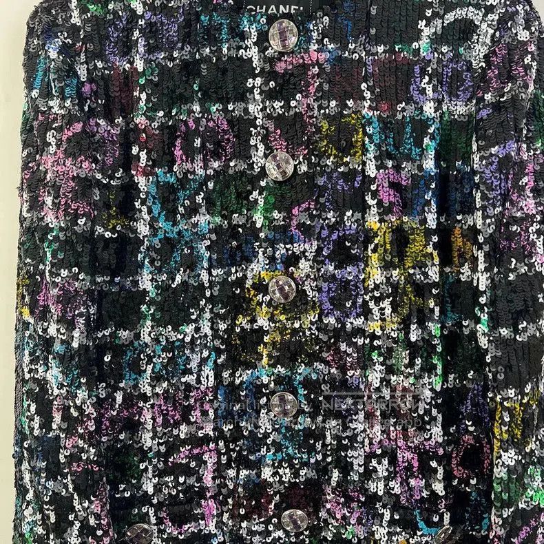 Chanel Chanel 22A Sequin Tweed Jacket. Size US S / EU 44-46 / 1 - 4 Thumbnail