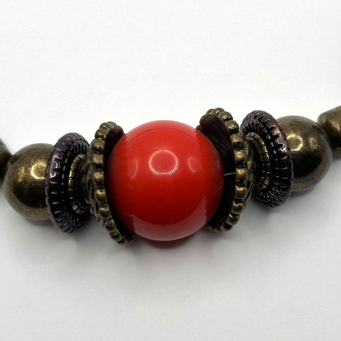 Other Vintage Gold & Red Necklace Size ONE SIZE - 3 Thumbnail
