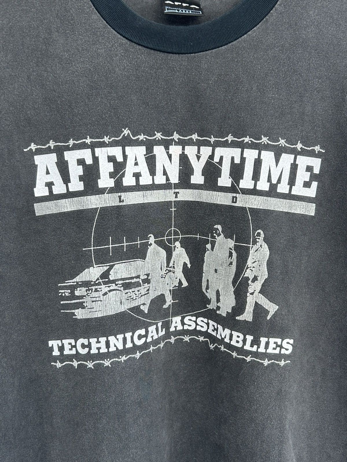 A.F.F.A. “A.F.F.A”nytime Technical Assemblies 90s Black Fade Tee Size US L / EU 52-54 / 3 - 4 Thumbnail