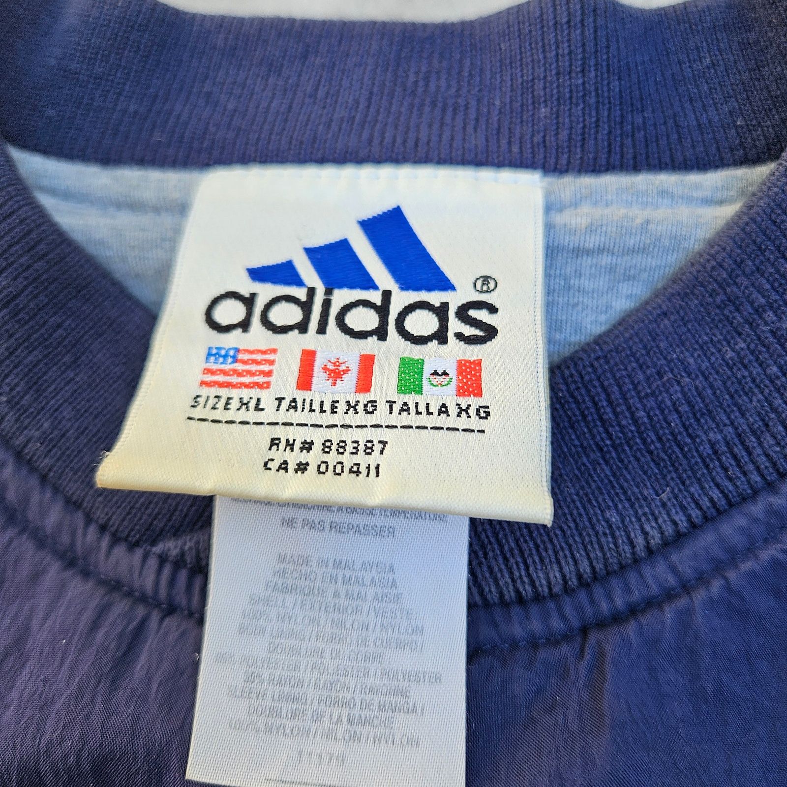 Adidas Vintage 98-2000 Adidas Pullover Sweatshirt. Size XL Blue Size XL / US 12-14 / IT 48-50 - 3 Thumbnail
