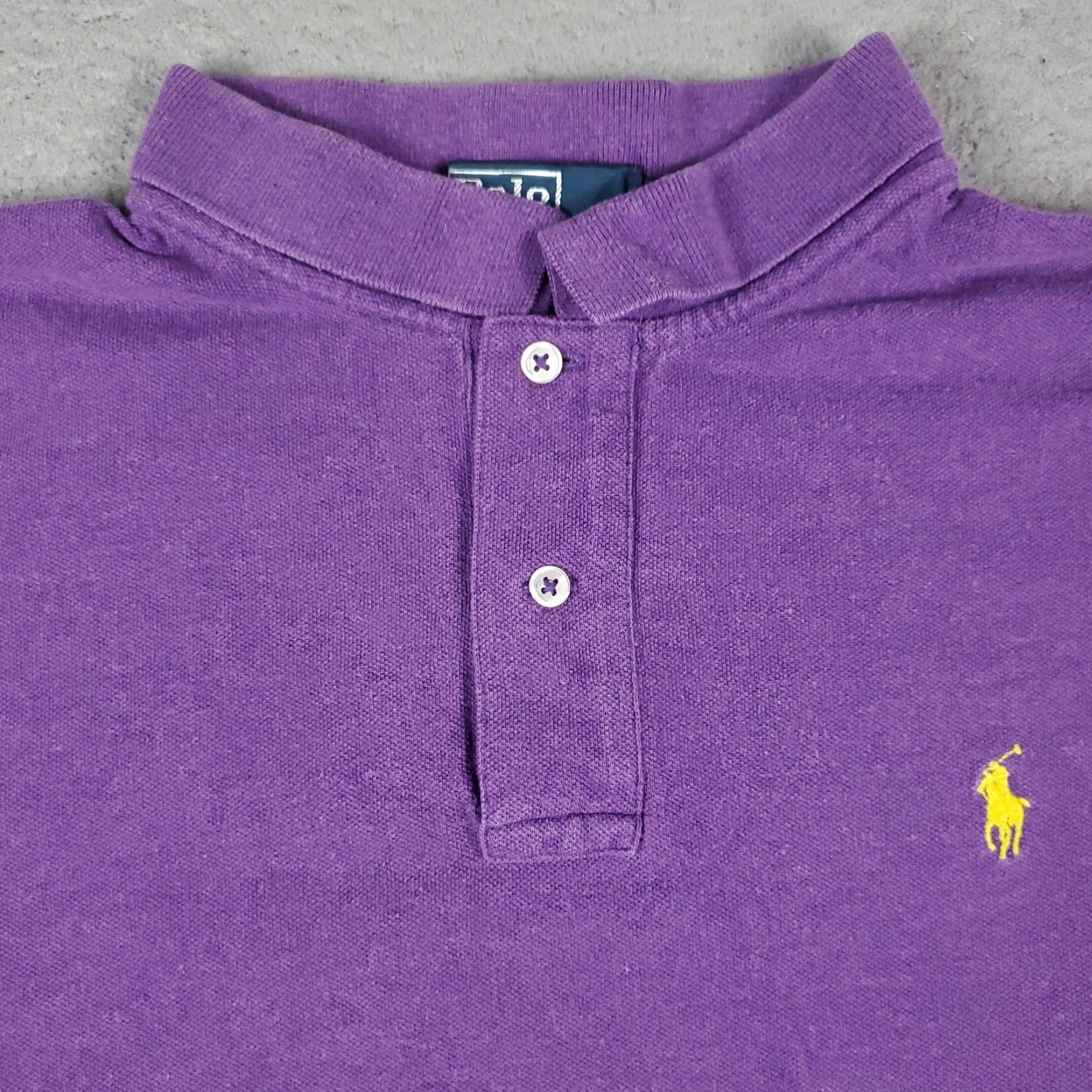 Ralph Lauren Ralph Lauren Polo Shirt Mens XL Purple Pony Casual Short Sleeve Shirt Size US XL / EU 56 / 4 - 2 Thumbnail