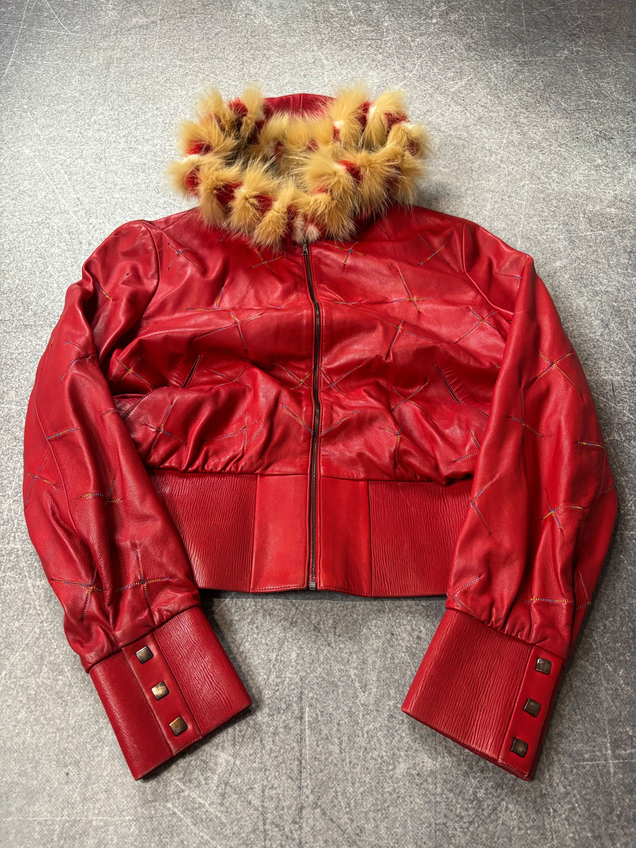 Hysteric Glamour Rick Owens VTG Yohji Yamamoto Style Fur Hood Leather Jacket Size US M / EU 48-50 / 2 - 3 Thumbnail