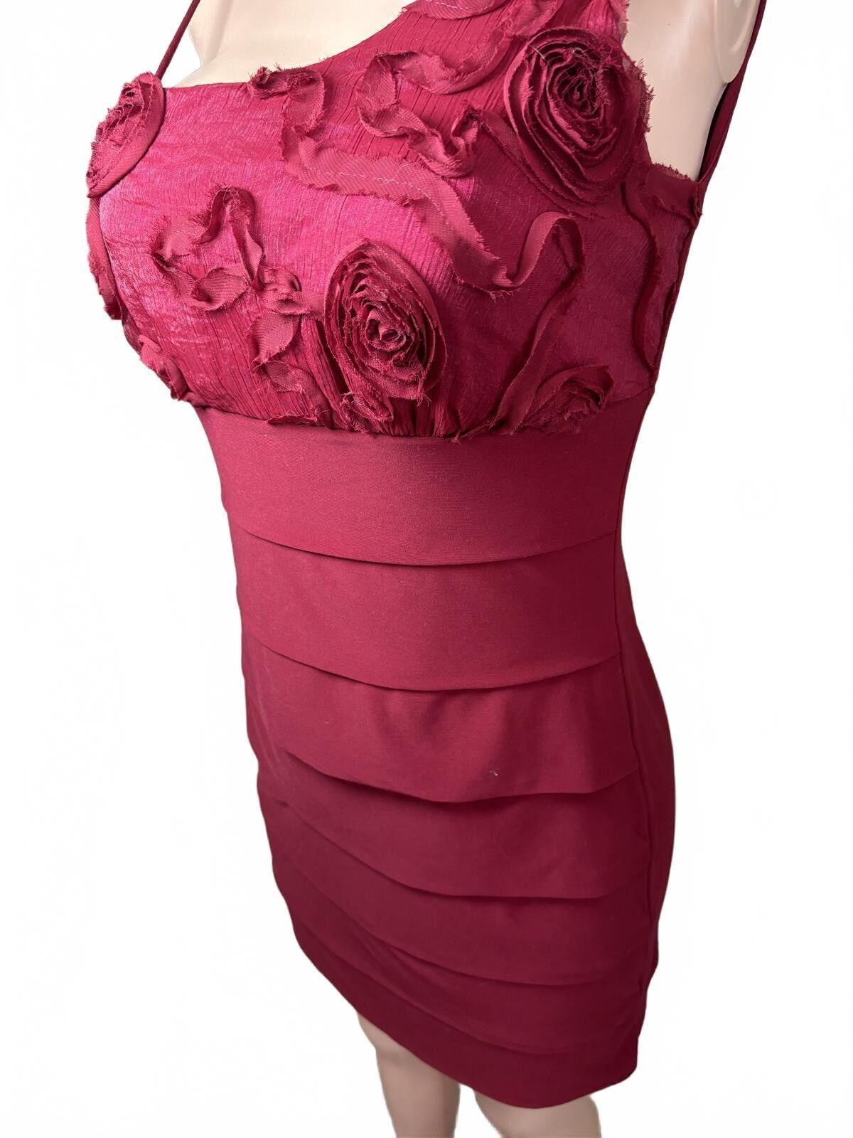 Other Enfocus Studio Y2K Rosette One-Shoulder Bodycon Dress. 10. Size L / US 10 / IT 46 - 4 Thumbnail