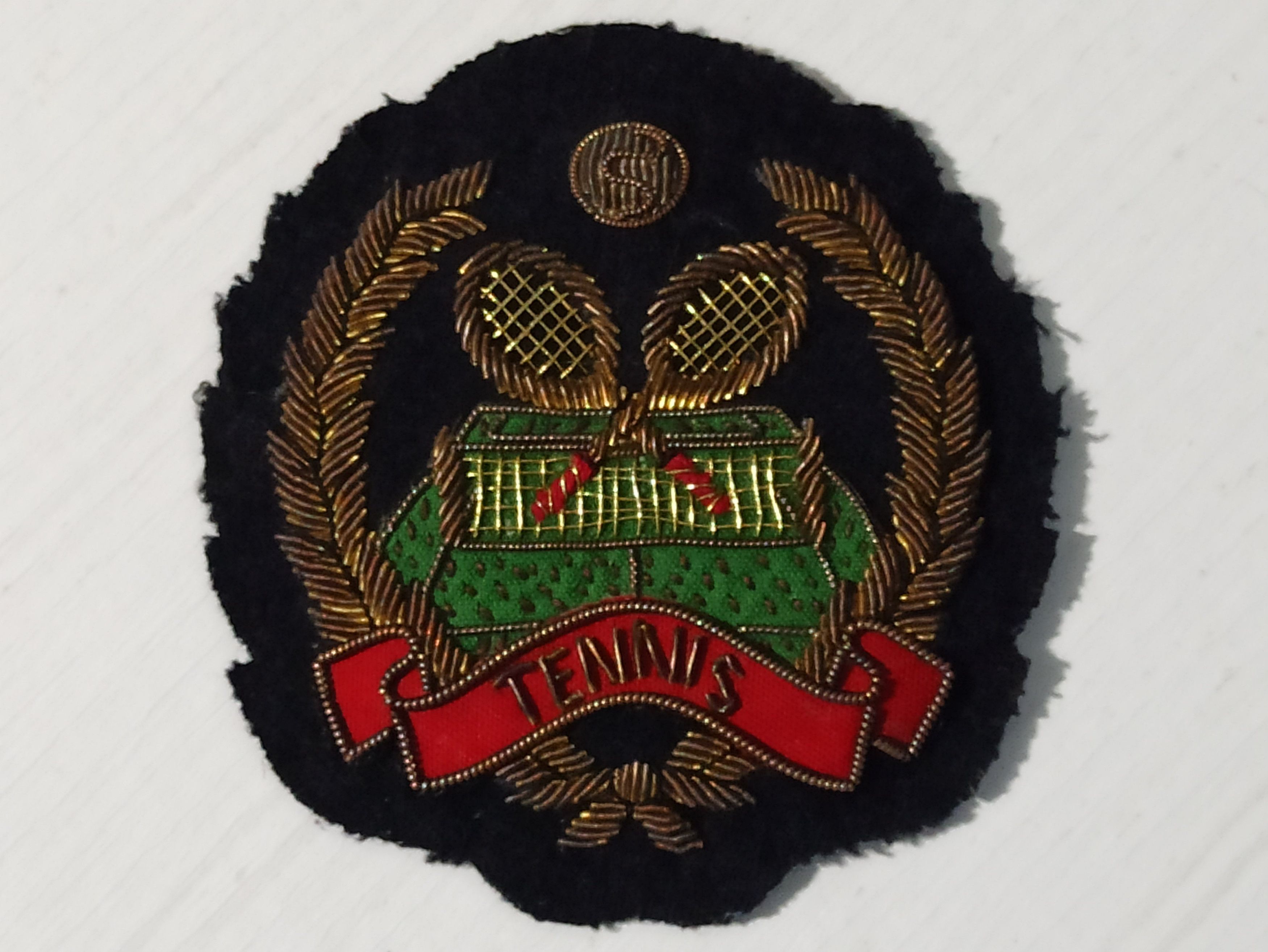 Other × Sports Specialties × Vintage EMBROIDERED TENNIS THEMED BADGE Size ONE SIZE - 1 Thumbnail