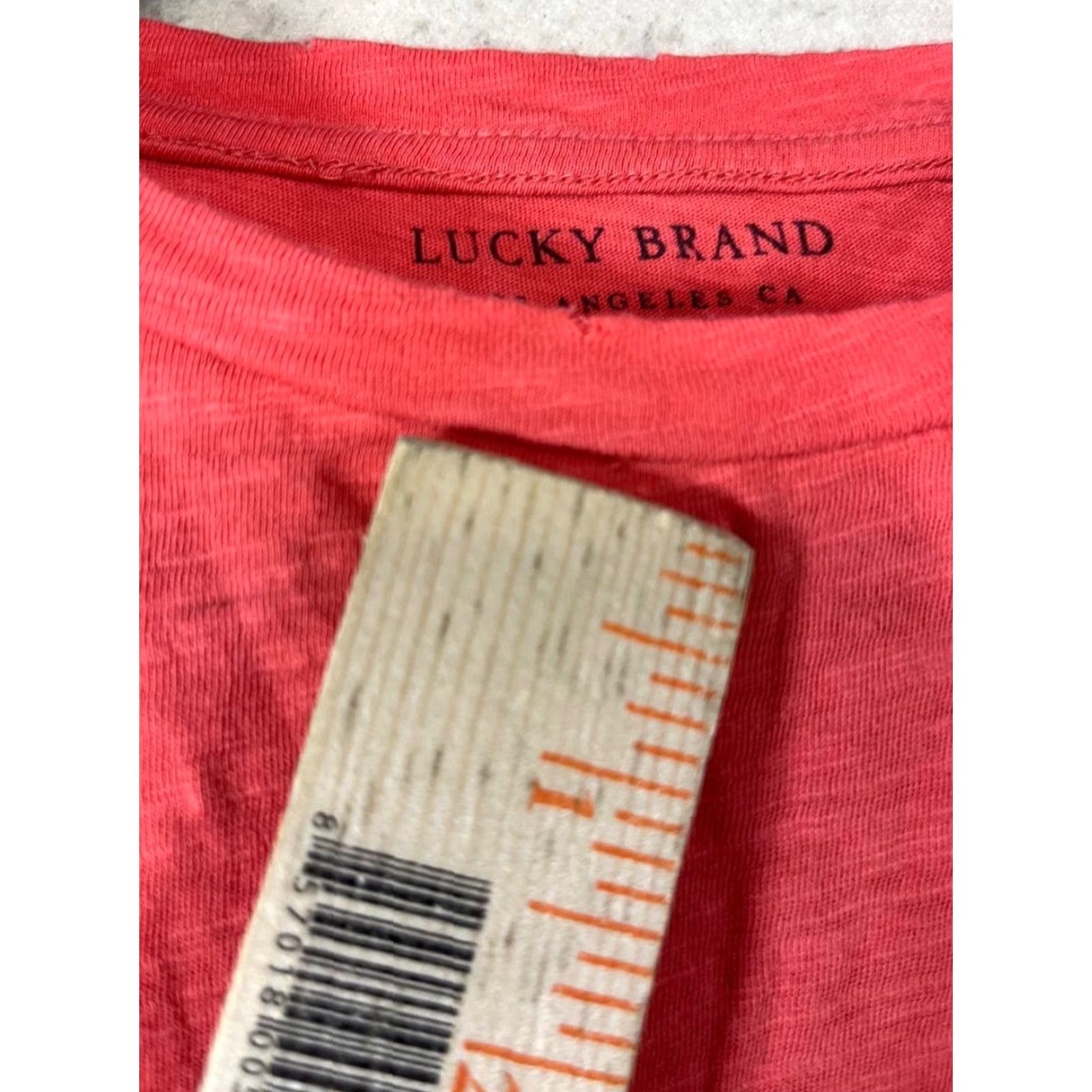 Lucky Brand Lucky Brand T-Shirt Short Sleeve Pineapple Embroidered Women M Orange Logo Casual Modern 90s? Wait no. Size M / US 6-8 / IT 42-44 - 6 Thumbnail