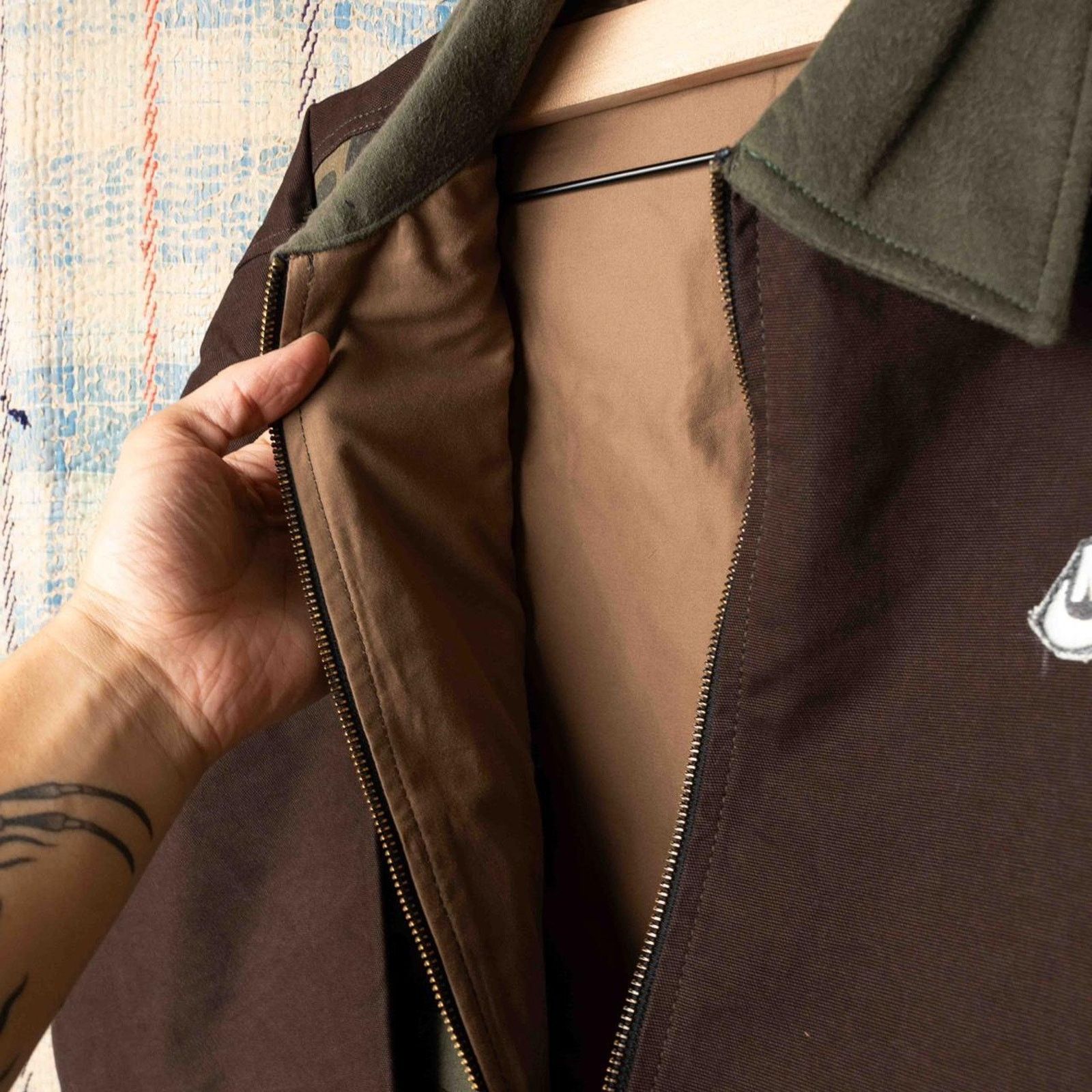 Nike Custom upcycled cropped nike jacket Size US L / EU 52-54 / 3 - 5 Thumbnail