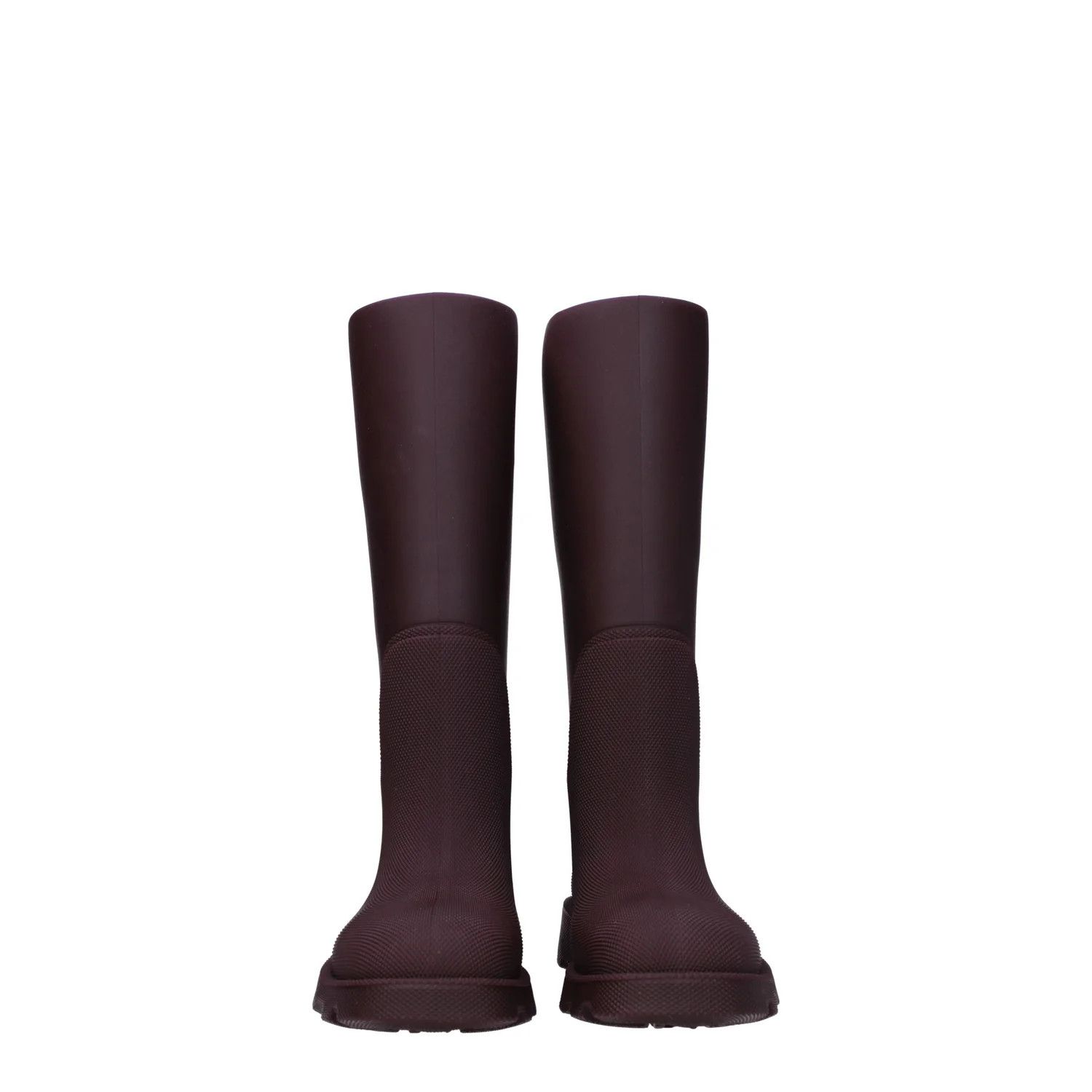 Burberry ob1o1e1024 Rubber Boots in Burgandy Size US 8 / IT 38 - 3 Thumbnail