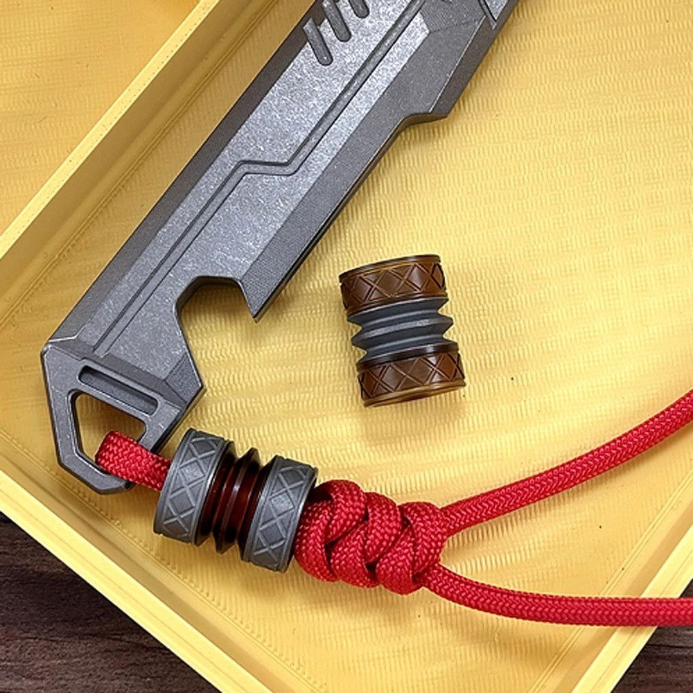Other Titanium PEI Knife Beads Paracord Bead EDC Zipper Charms Size ONE SIZE - 3 Thumbnail