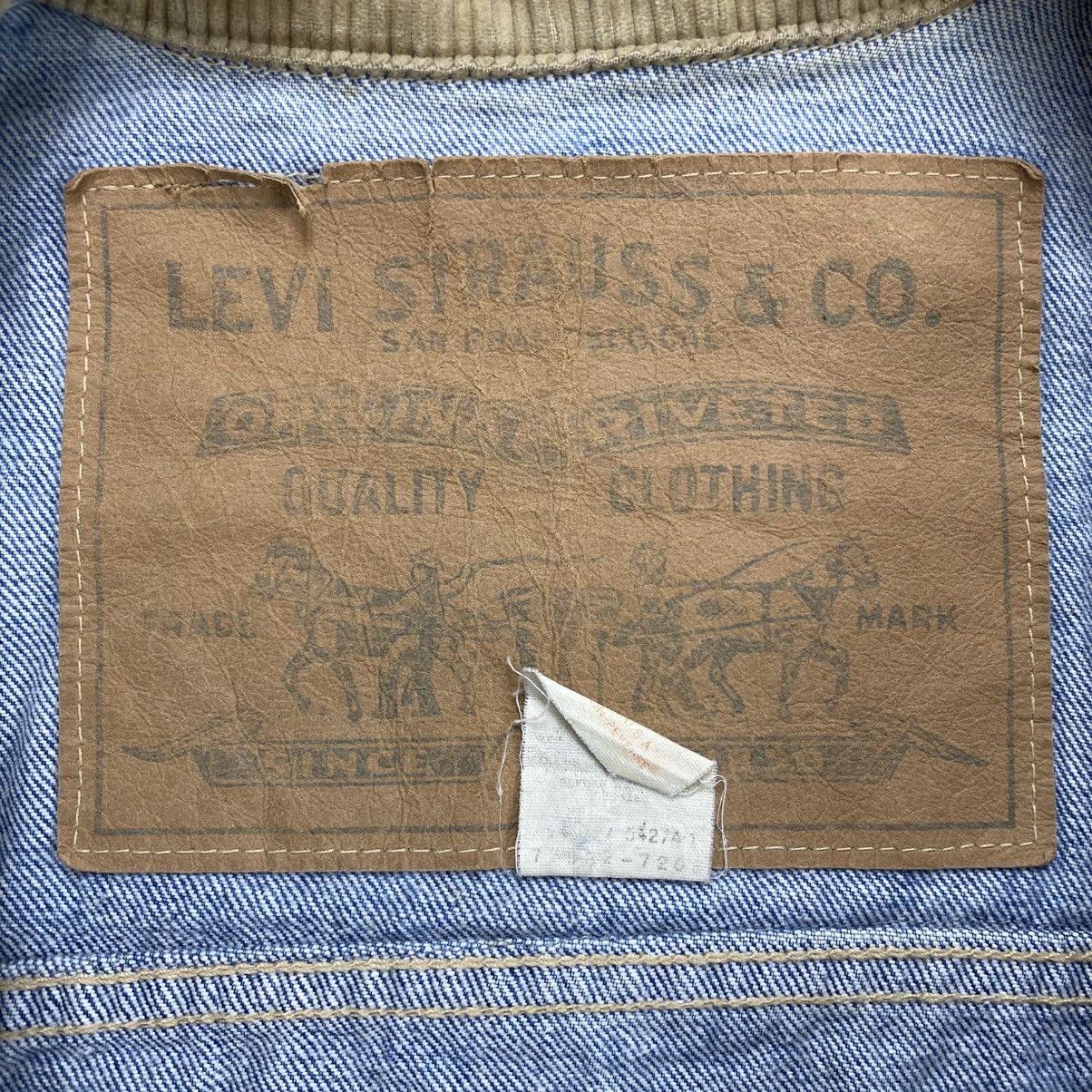 Levi's Vintage Clothing 1980s Vintage Levis Iron Maiden Sherpa USA Long Denim Jacket Size US M / EU 48-50 / 2 - 8 Thumbnail