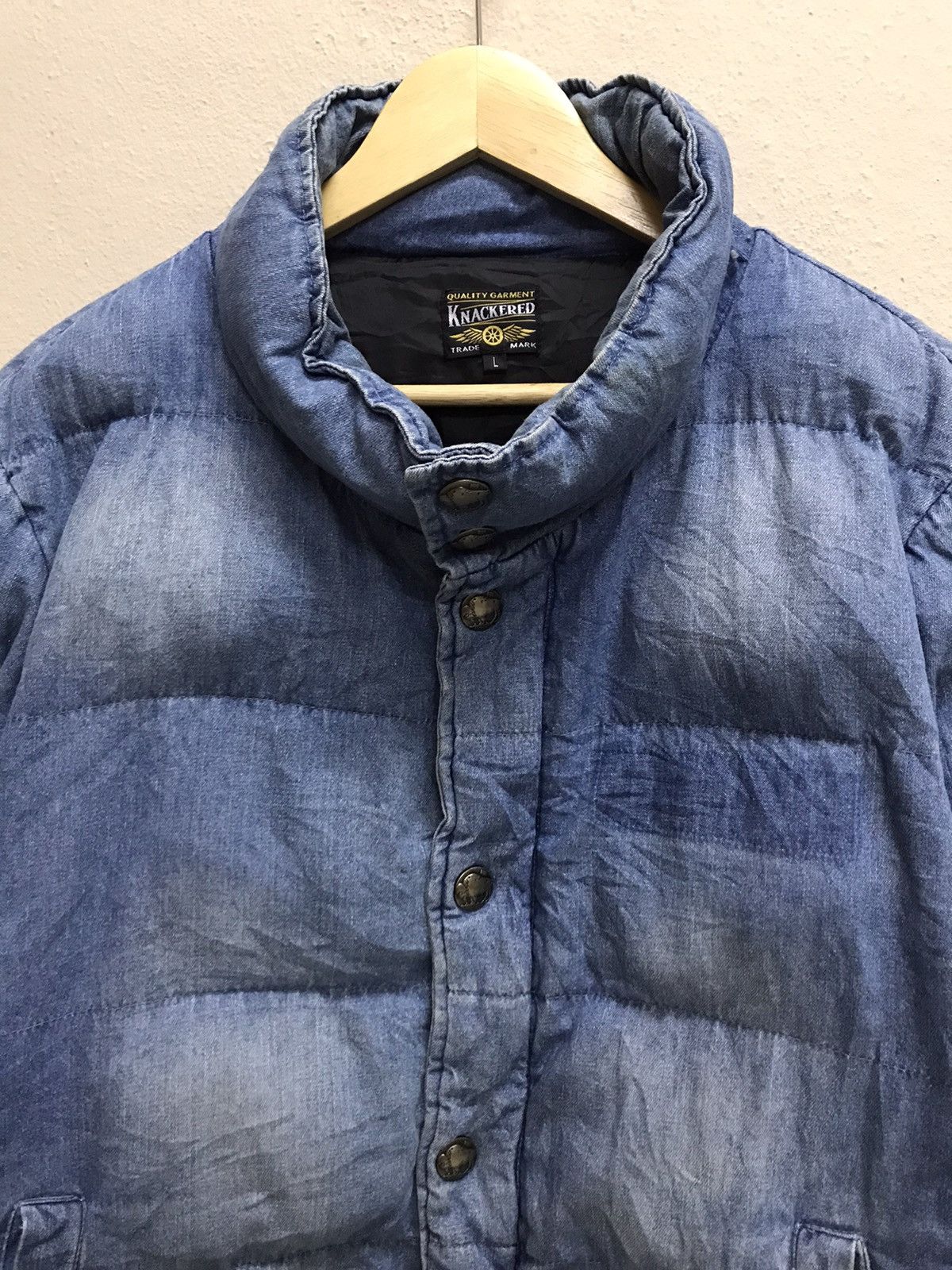 Japanese Brand Vintage Quality Garment Knackered Puffer Jacket Size US M / EU 48-50 / 2 - 4 Thumbnail
