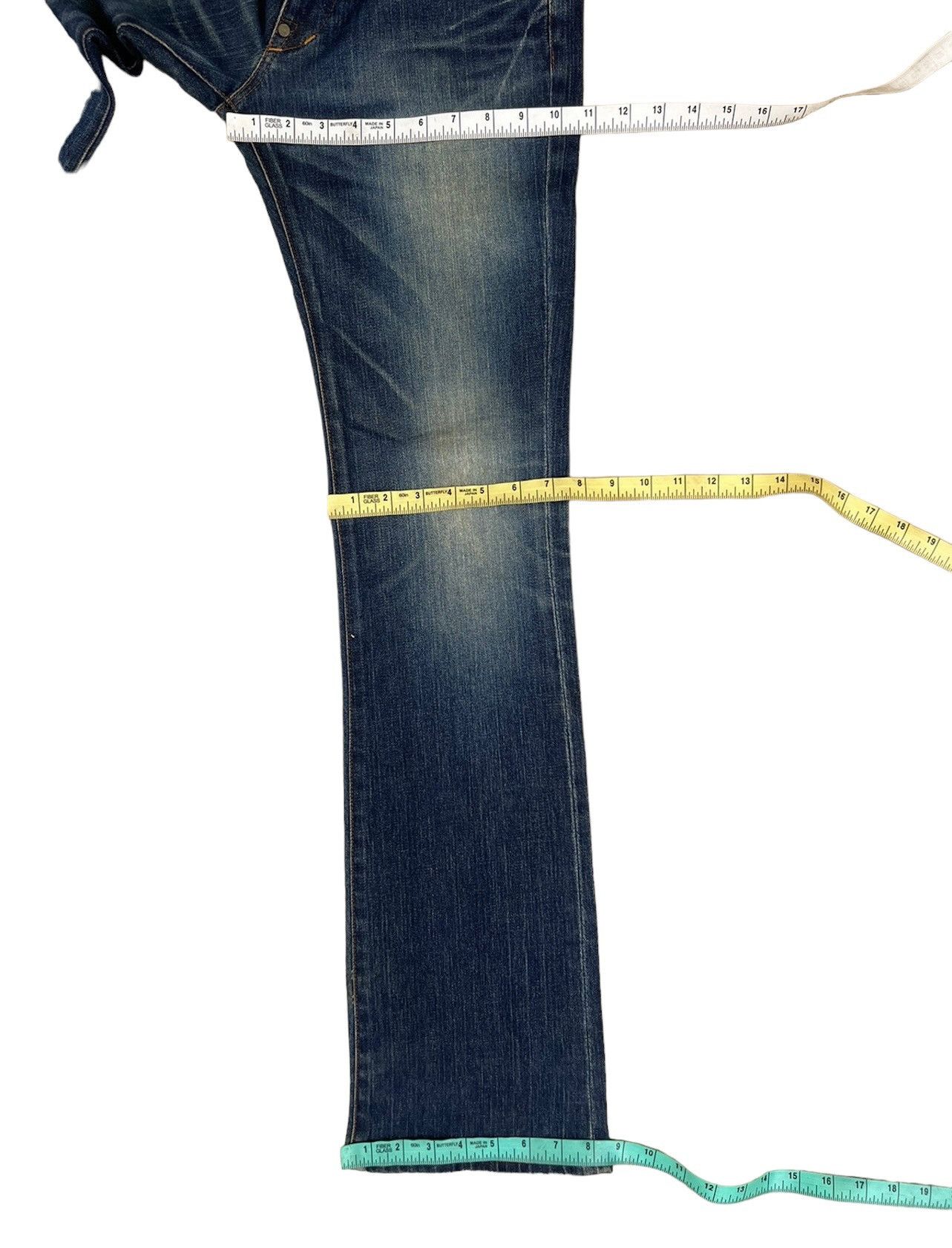 FACTOTUM FACTOTUM Japan Stretch Dirty Muddy Denim Flare Jeans Size US 29 - 4 Thumbnail