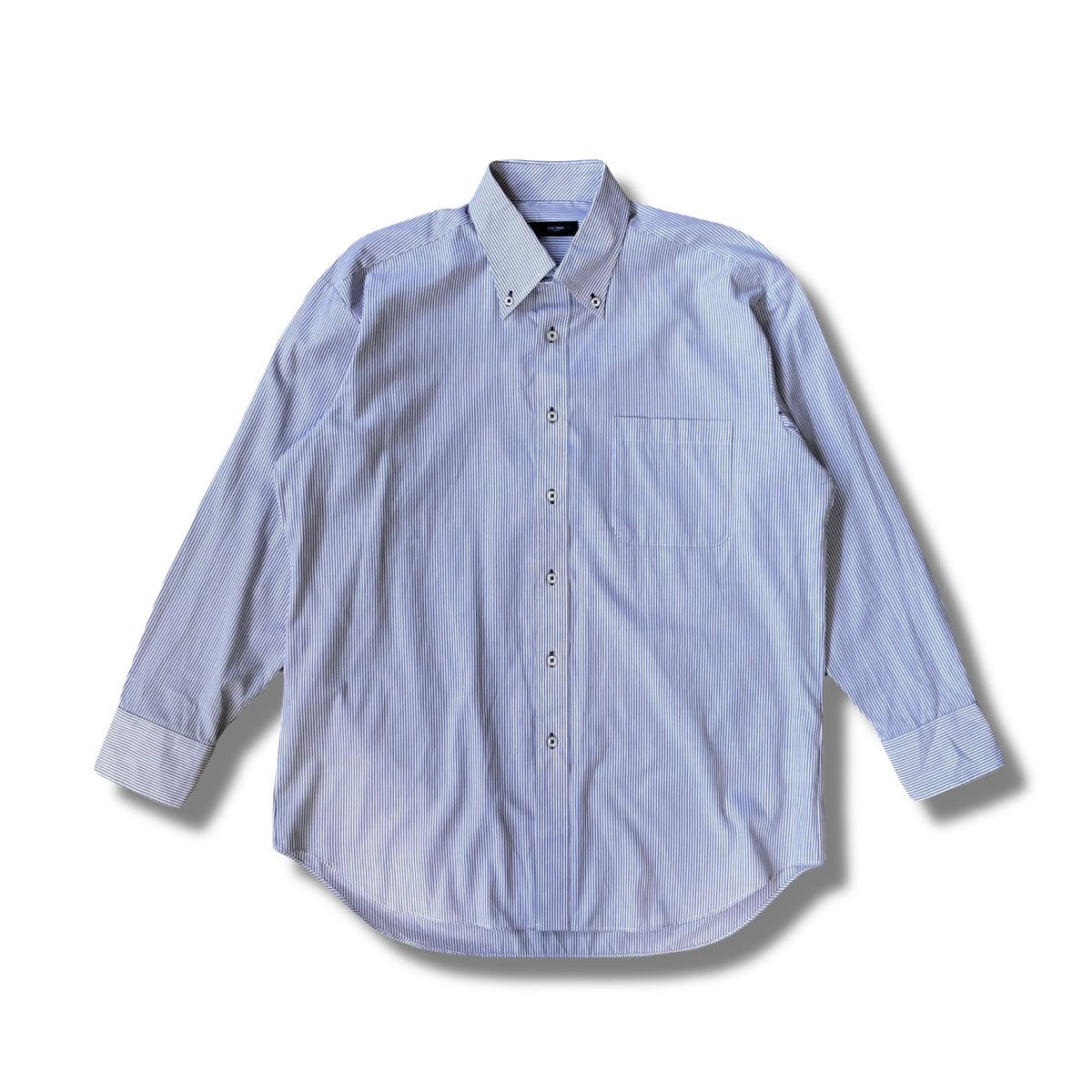 Yohji Yamamoto Sacsny by Yohji Yamamoto Stripe Long Sleeve Button Up Shirt Size US XL / EU 56 / 4 - 1 Thumbnail