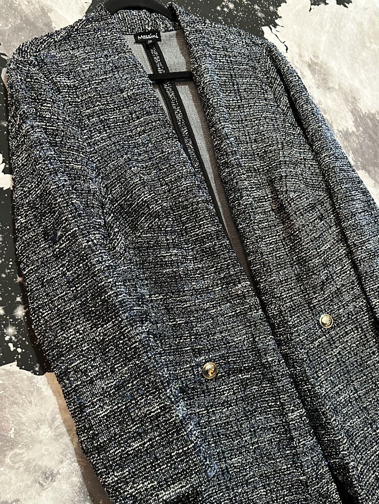 Other Messini Womens Tweed Style Blazer Jacket Size XXL / US 16-18 / IT 52-54 - 3 Thumbnail