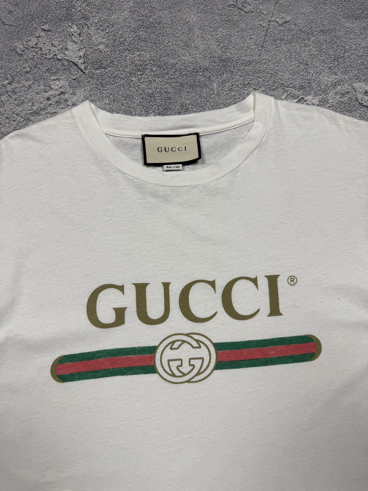 Gucci Gucci Tee Shirt Flower Big Logo Size US S / EU 44-46 / 1 - 3 Thumbnail