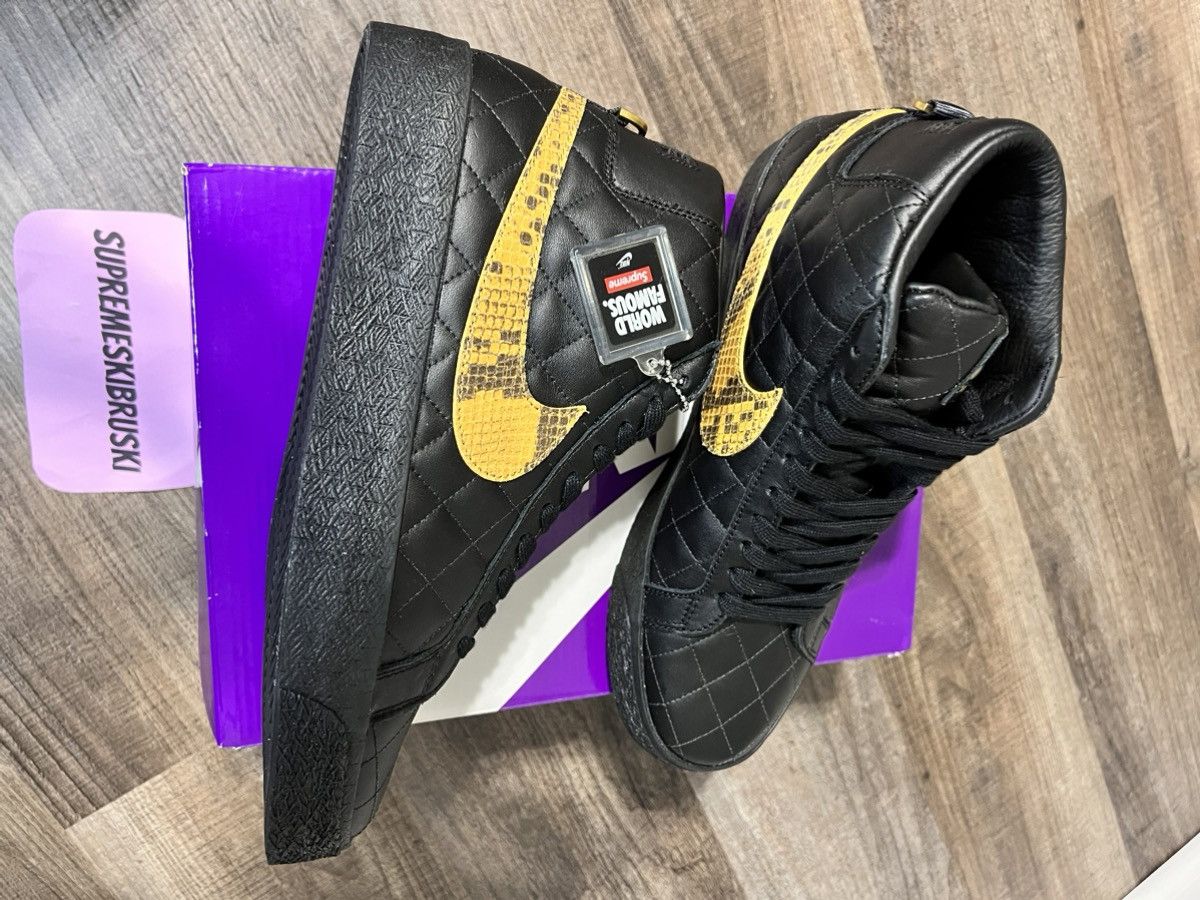 Nike × Supreme NIKE SB ZOOM BLAZER MID QS Size US 9.5 / EU 42-43 - 4 Thumbnail