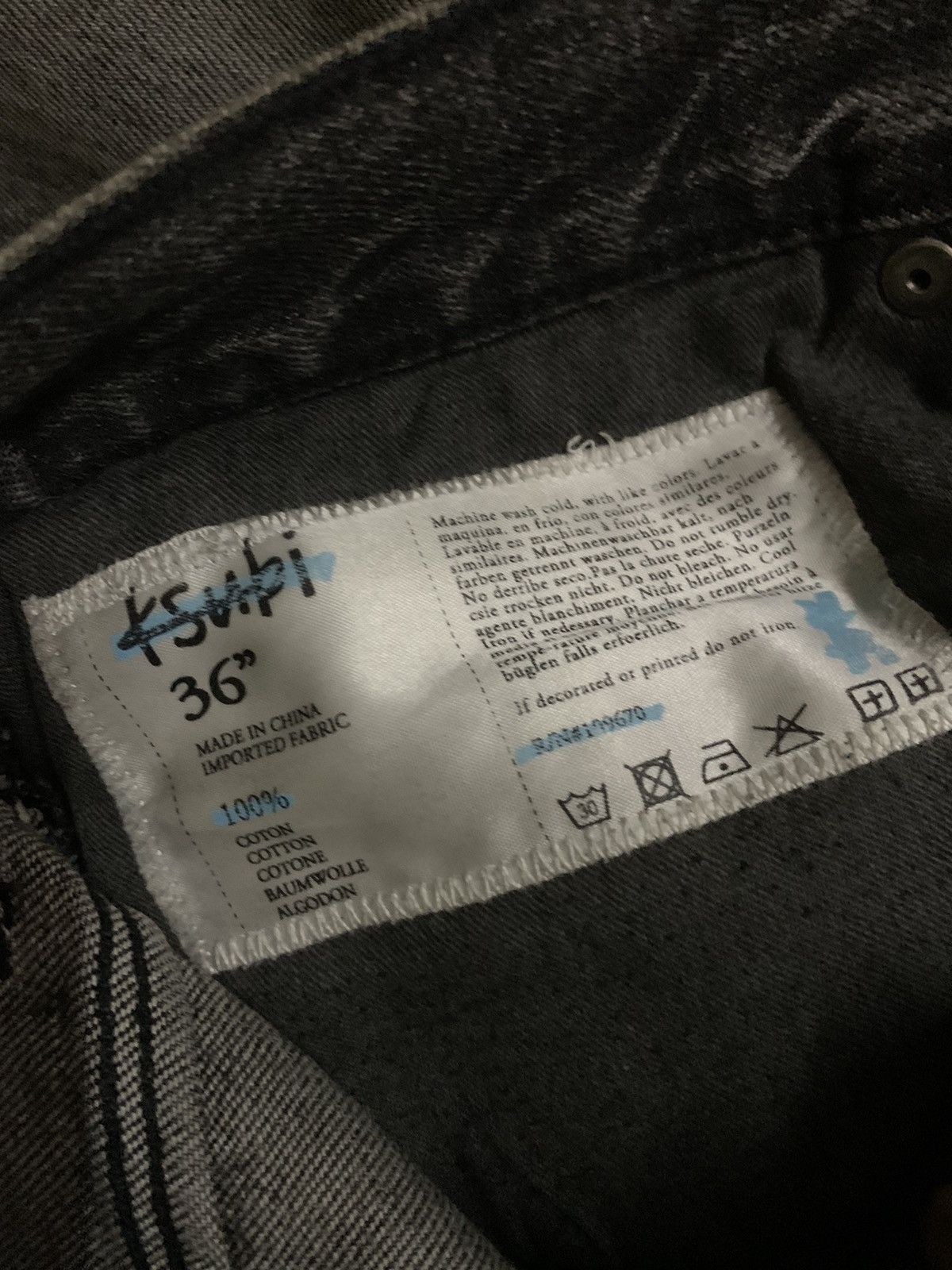 Ksubi 💥Avant-Garde Ksubi Black Denim Size US 37 - 10 Thumbnail