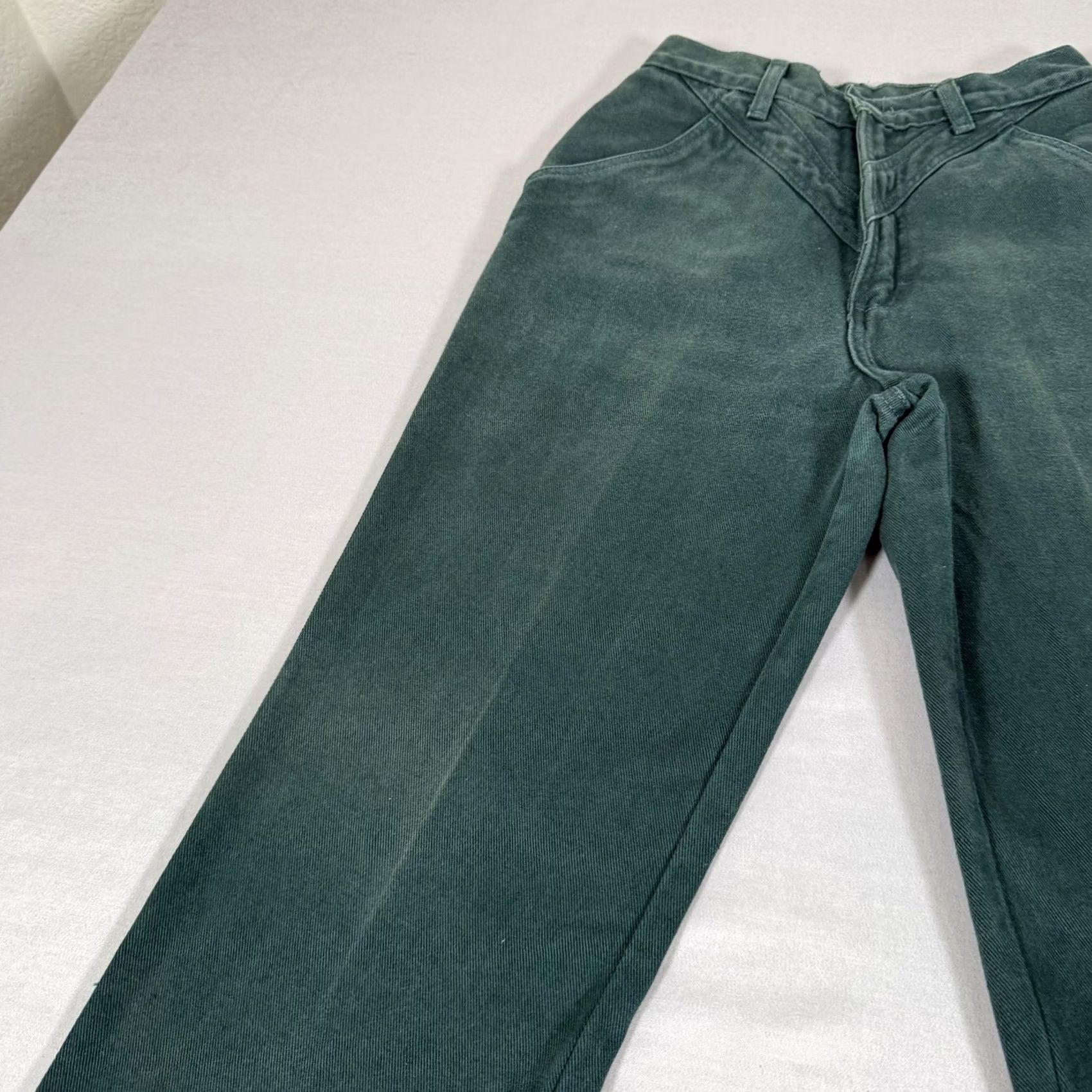 Vintage VINTAGE Rockies Jeans Womens 7 Green Slim Fit Denim Pants 90s Straight High Rise 36 In Inseam Mens Womens Girls Boys Size 28" / US 6 / IT 42 - 5 Thumbnail