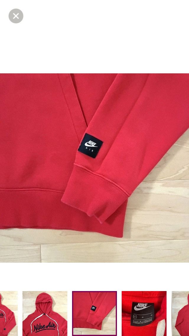 Nike Nike Air Sportswear Pullover Fleece Hoodie Men's Red Medium Size US M / EU 48-50 / 2 - 4 Thumbnail