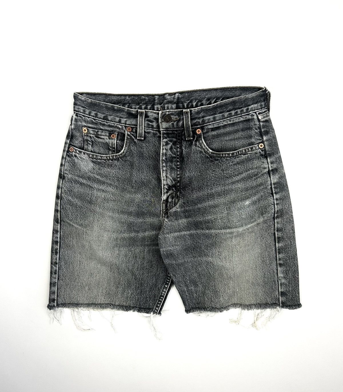 Levi's Vintage Clothing Vintage Levis 615 Orange Tab Shorts Rare Gray Y2k 90s USA Size US 30 / EU 46 - 1 Thumbnail