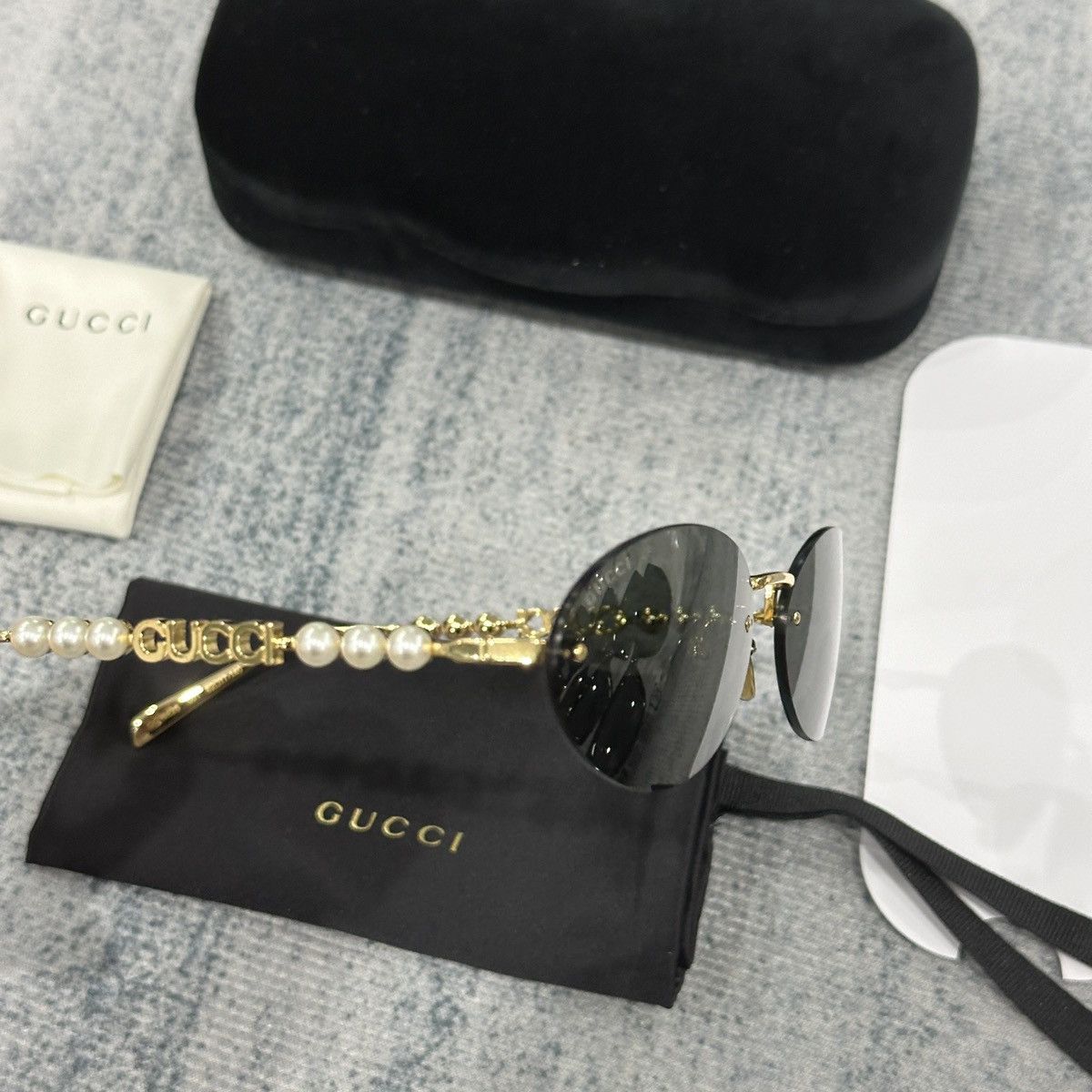 Gucci GUCCI GG1922S 001 SUNGLASSES Size ONE SIZE - 5 Thumbnail