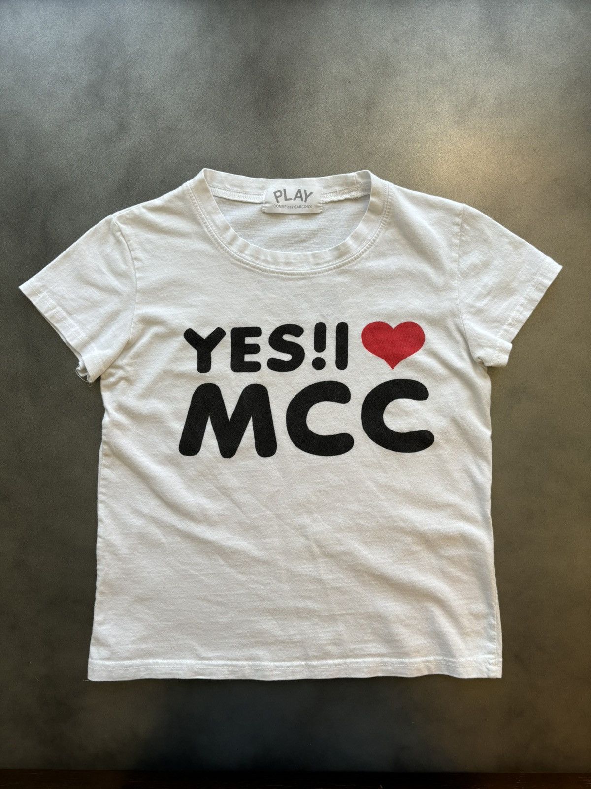 Other Y2K Baby Tee Vintage CDG Play Style Yes MCC Heart Shirt 2000 Size S / US 4 / IT 40 - 1 Thumbnail