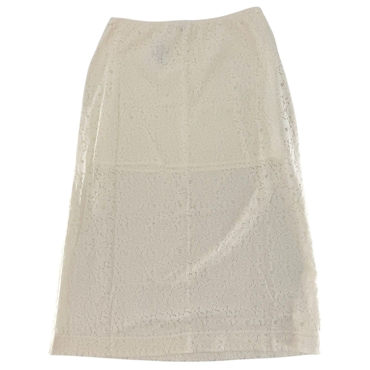 Old Navy NWT Old Navy Womens Lace Midi Skirt Seasalt Cream Floral Cotton Blend Size M Size 32" / US 10 / IT 46 - 6 Thumbnail
