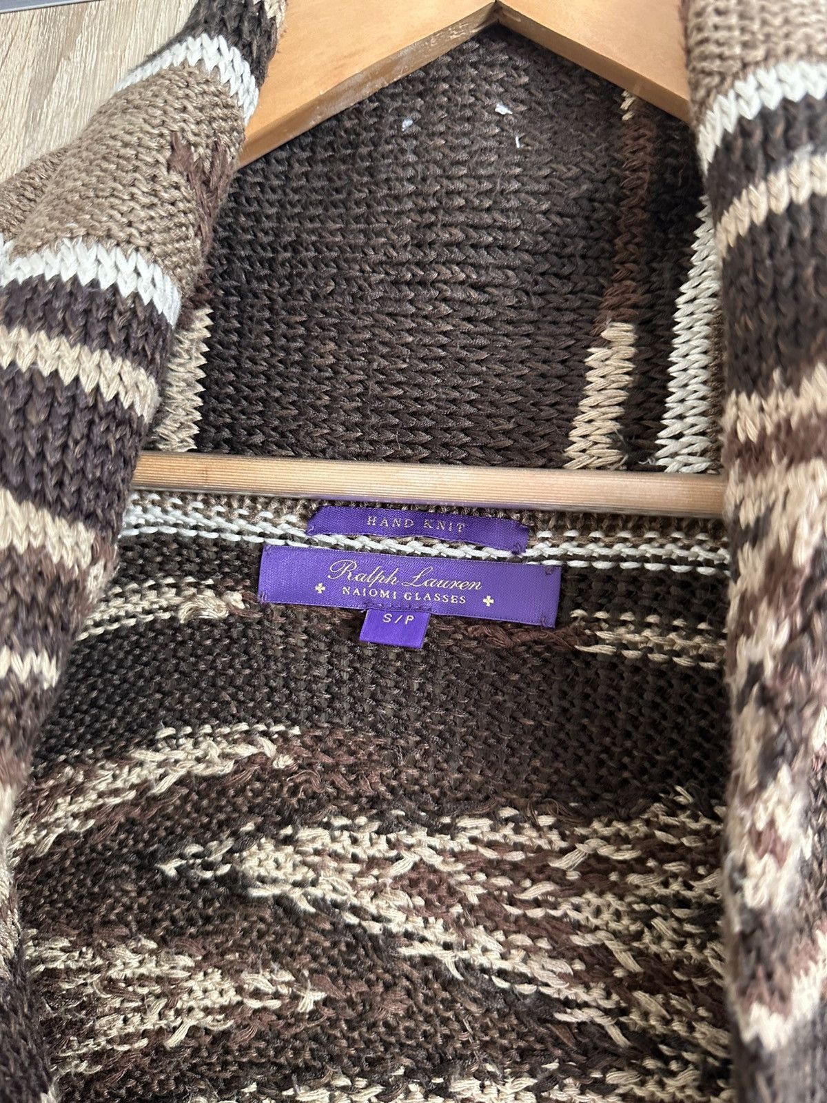 Ralph Lauren Purple Label Ralph Lauren Naiomi Glasses Silk Linen Shawl Collar Cardigan Size S / US 4 / IT 40 - 8 Thumbnail