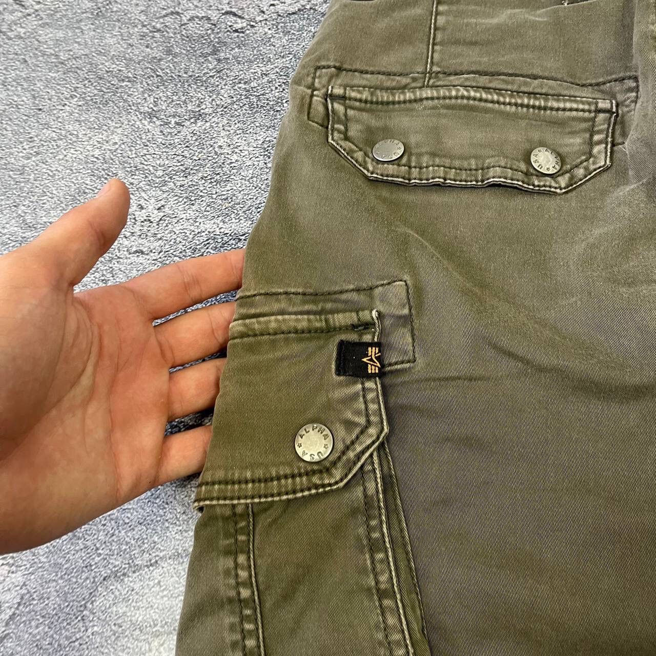 Vintage alpha industries usa military cargo combat pants Mens Size US 29 - 6 Thumbnail