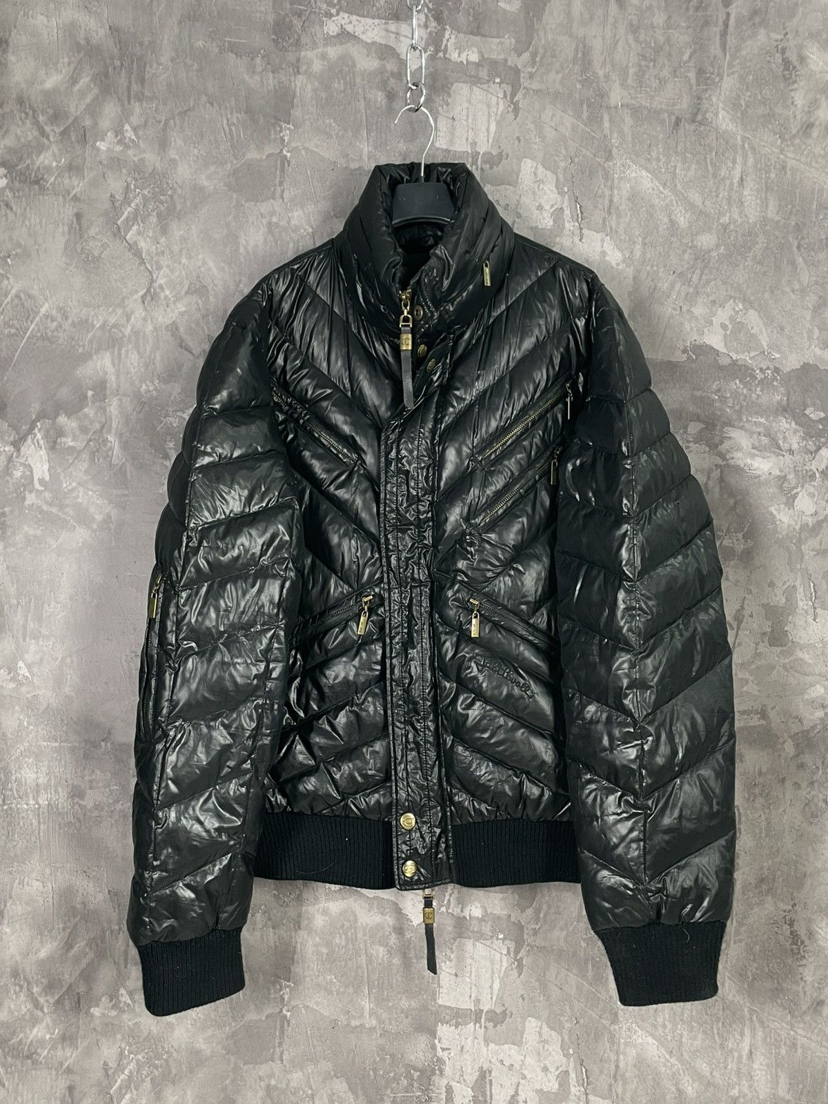 Just Cavalli × Vintage Vintage Archive Just Cavalli Cargo Puffer Bomber Jacket Size US XXL / EU 58 / 5 - 1 Thumbnail