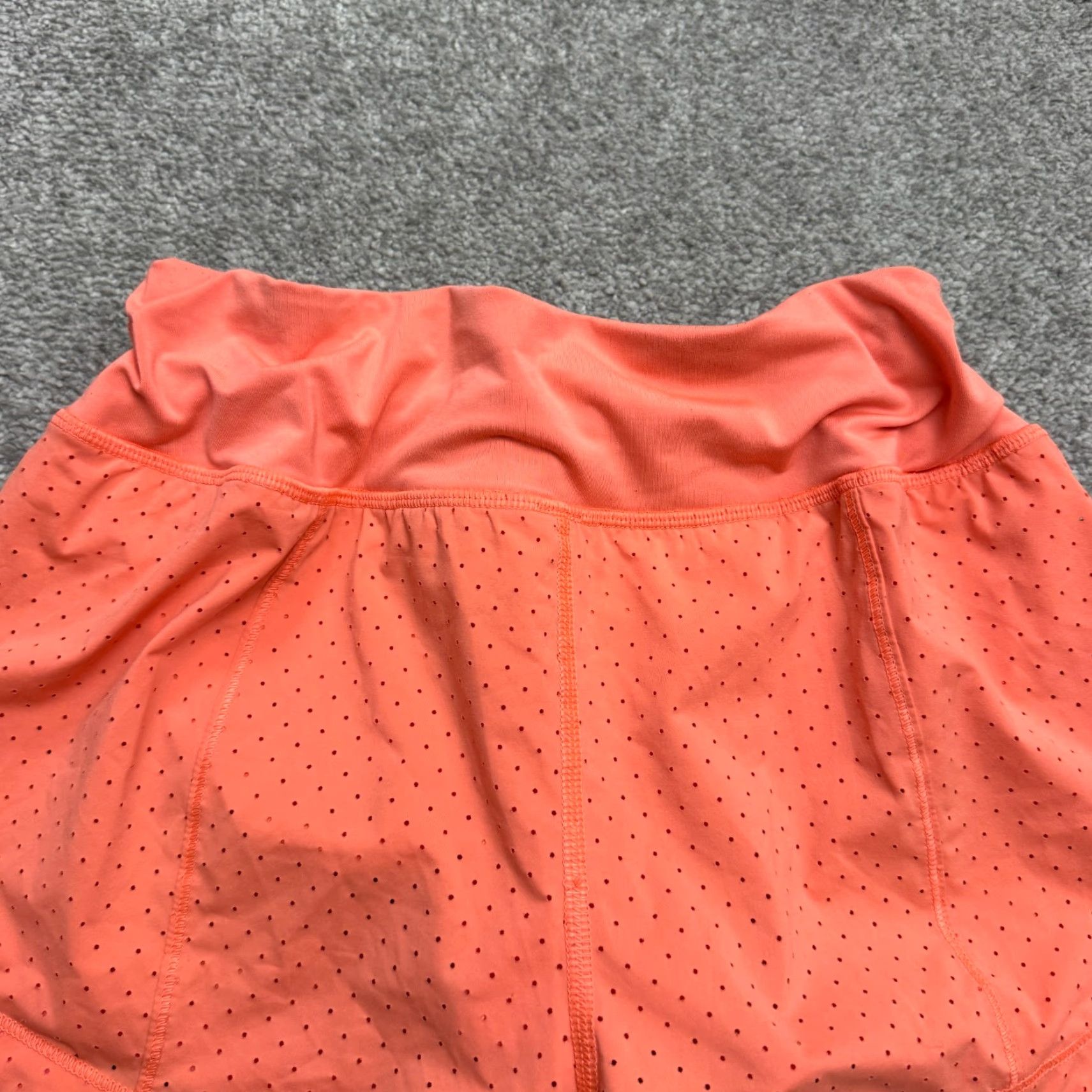 Lululemon Lululemon Hotty Hot Shorts 4 Orange Perforated Athletic Active Run Running Women Size 27" / US 4 / IT 40 - 4 Thumbnail
