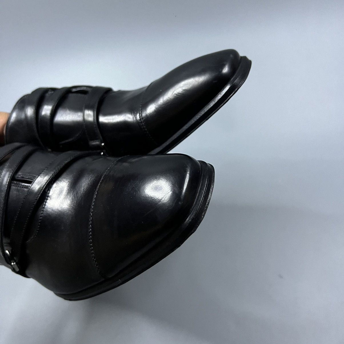 Louis Vuitton Louis Vuitton LV Logo Equinox Derby Leather Shoes Size US 9 / EU 42 - 14 Thumbnail