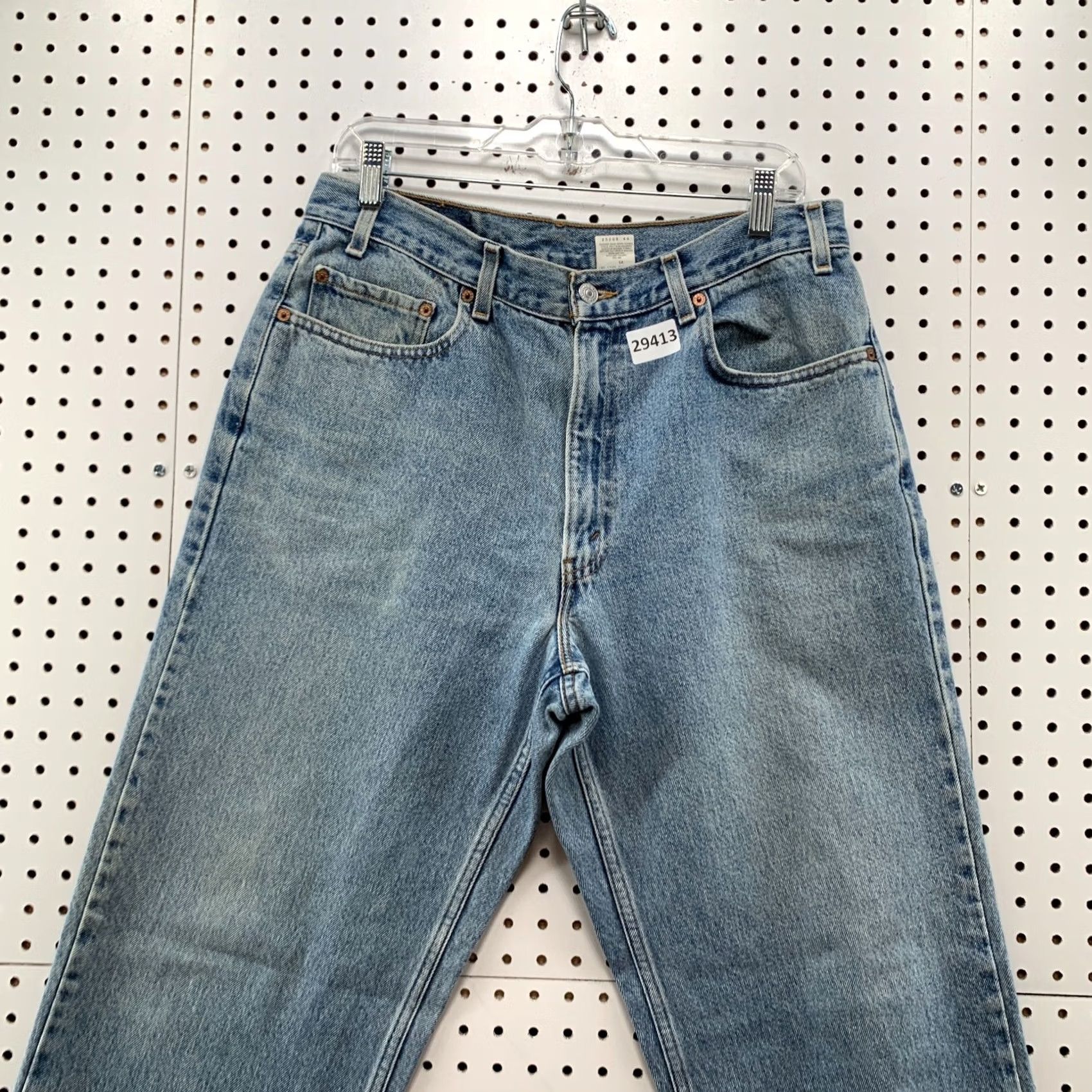 Levi's VINTAGE Levi's 550 Jeans Mens 34 Regular Blue Light Wash 90s Denim Straight 34x33 Inseam Mens Size US 34 / EU 50 - 3 Thumbnail