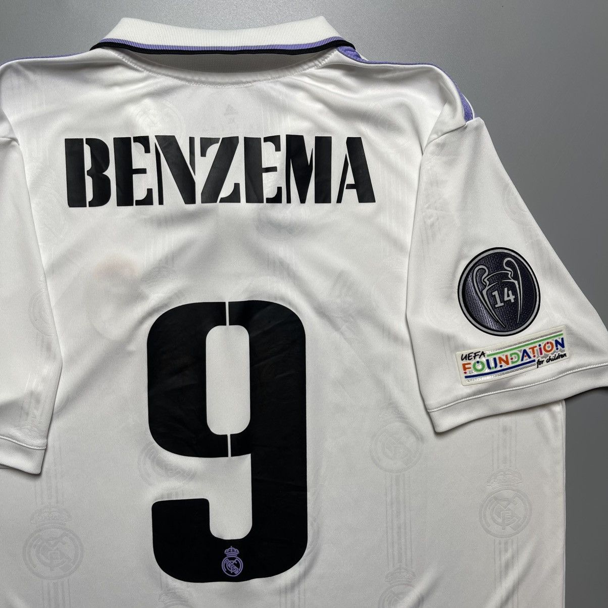 Adidas × Vintage REAL MADRID ADIDAS 2022/2023 SOCCER HOME JERSEY #9 BENZEMA Size US XL / EU 56 / 4 - 10 Thumbnail